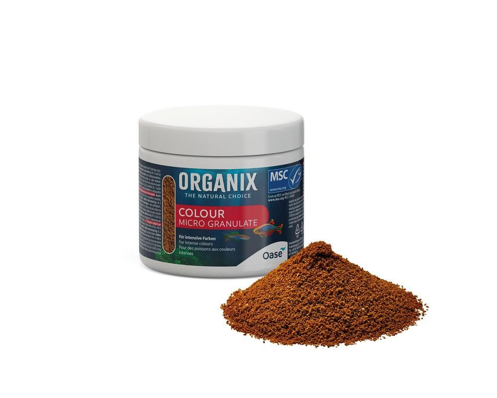 Fisch-Futterspender ORGANIX Micro Colour Granulate 175 ml Futter für Aquariumfische