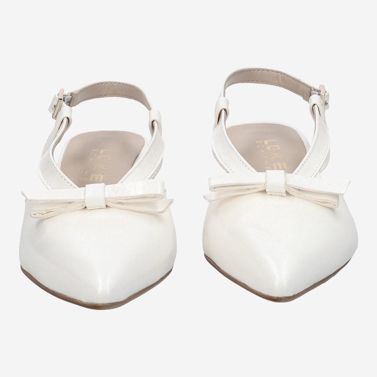 Lüke Schuhe Lüke Schuhe ANNA BIANCO, Peeptoes & Slingpumps, Weiß (Creme), Damen Peeptoepumps