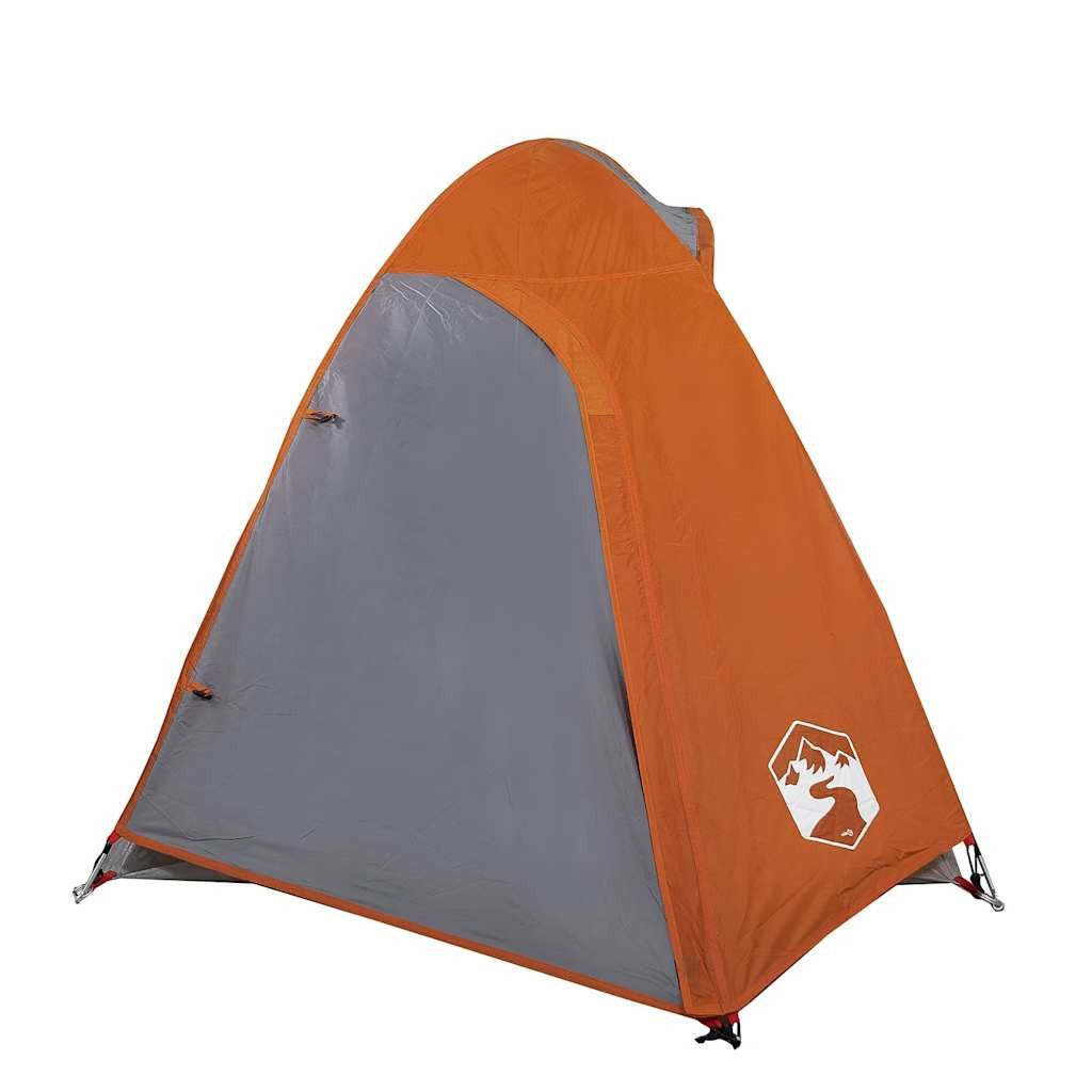 vidaXL Kuppelzelt Kuppel-Campingzelt 2 Personen Orange Wasserdicht, (1 tlg)