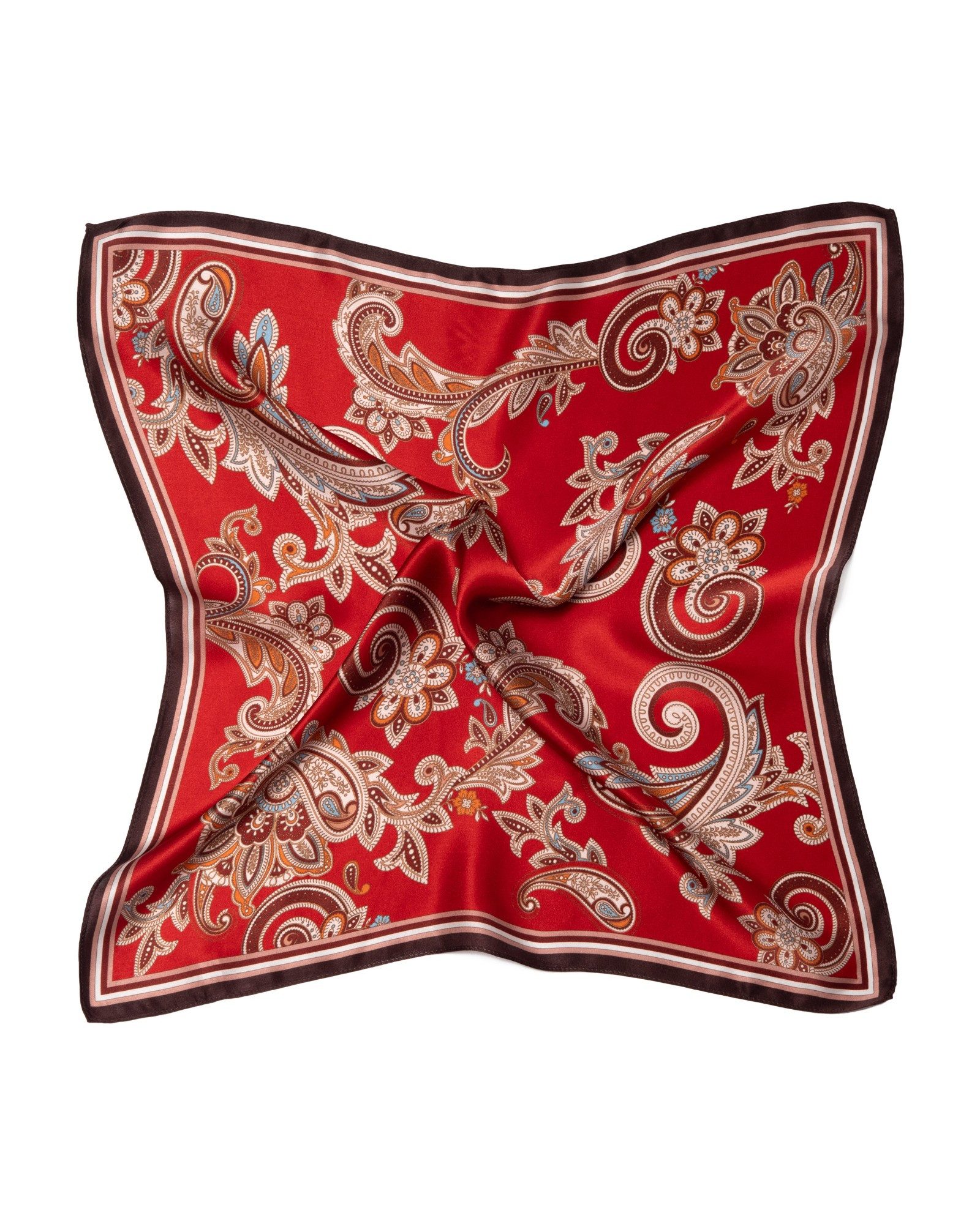MayTree Seidentuch quadratisch, Paisley, 53x53 cm, Nickituch, Bandana-Schal, (Stück), 100% Seide