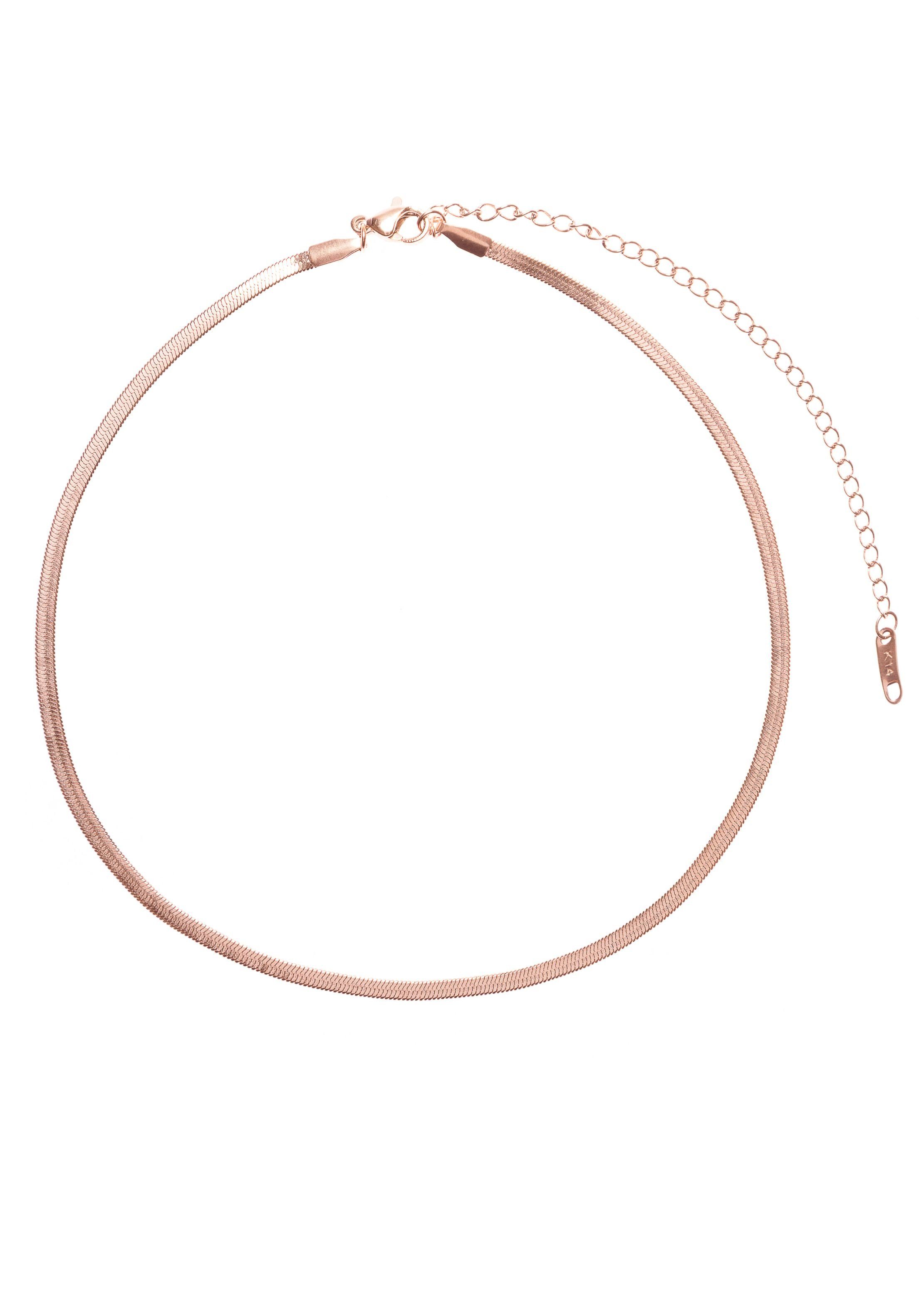 Hey Happiness Choker Kurze Schlange Kette, vergoldet, Edelstahl Damen Halsk günstig online kaufen