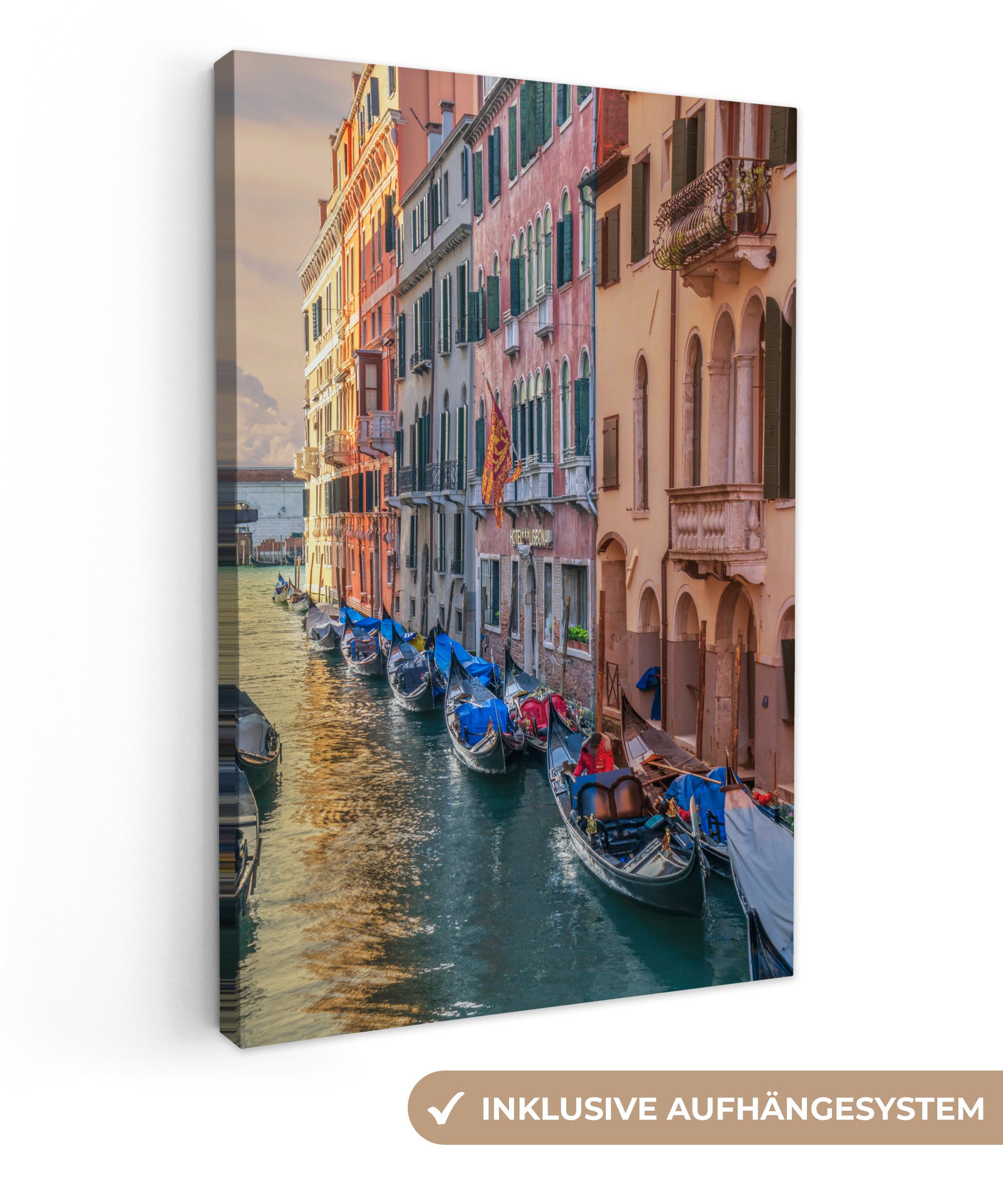 OneMillionCanvasses® Leinwandbild Venedig - Architektur - Italien, Fotodruck (1 St), Leinwand Canvas Wandbild, Wanddekoration 20x30 cm