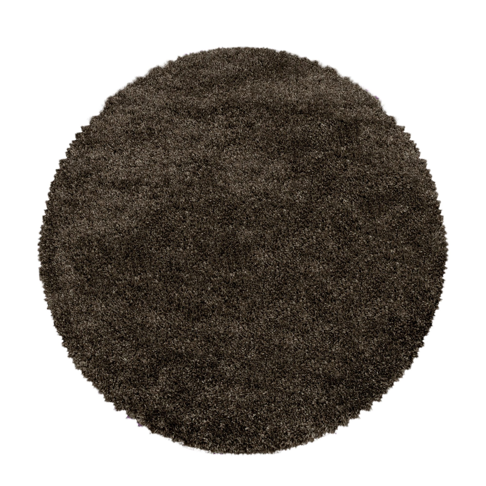 Carpettex Hochflor-Teppich Unicolor - Einfarbig, Rund, günstig online kaufen
