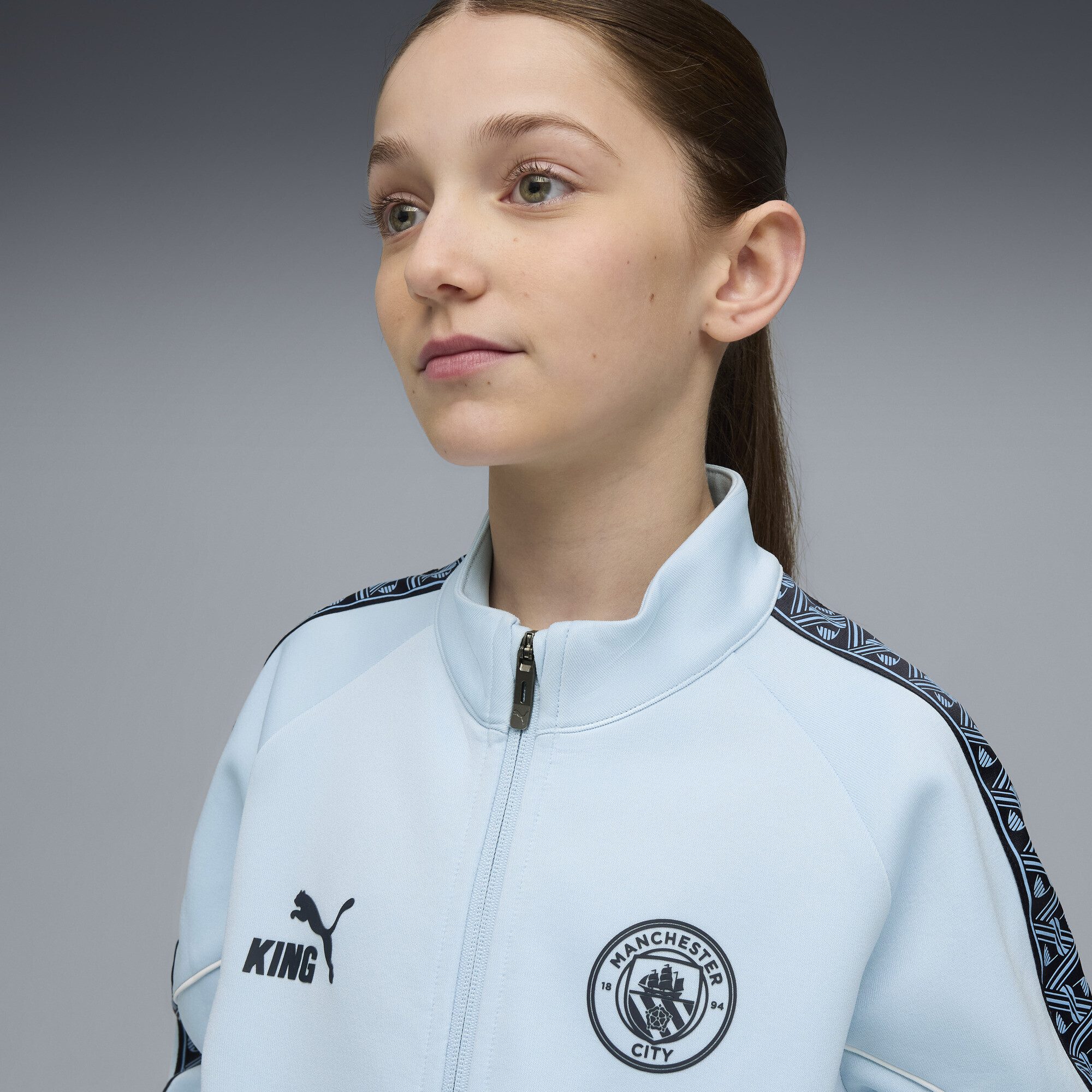 PUMA Sweatjacke Manchester City KING Anthem Jacke Jugendliche