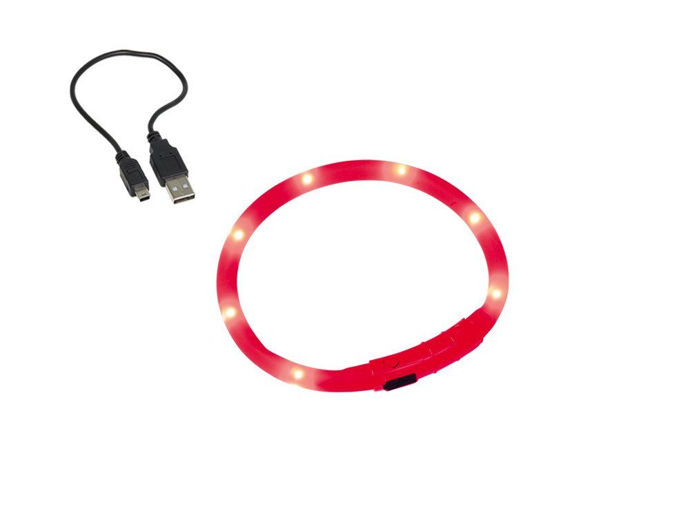 Thumbnail - Nobby Hundehalsbandleuchte Nobby LED Leuchthalsband Visible rot