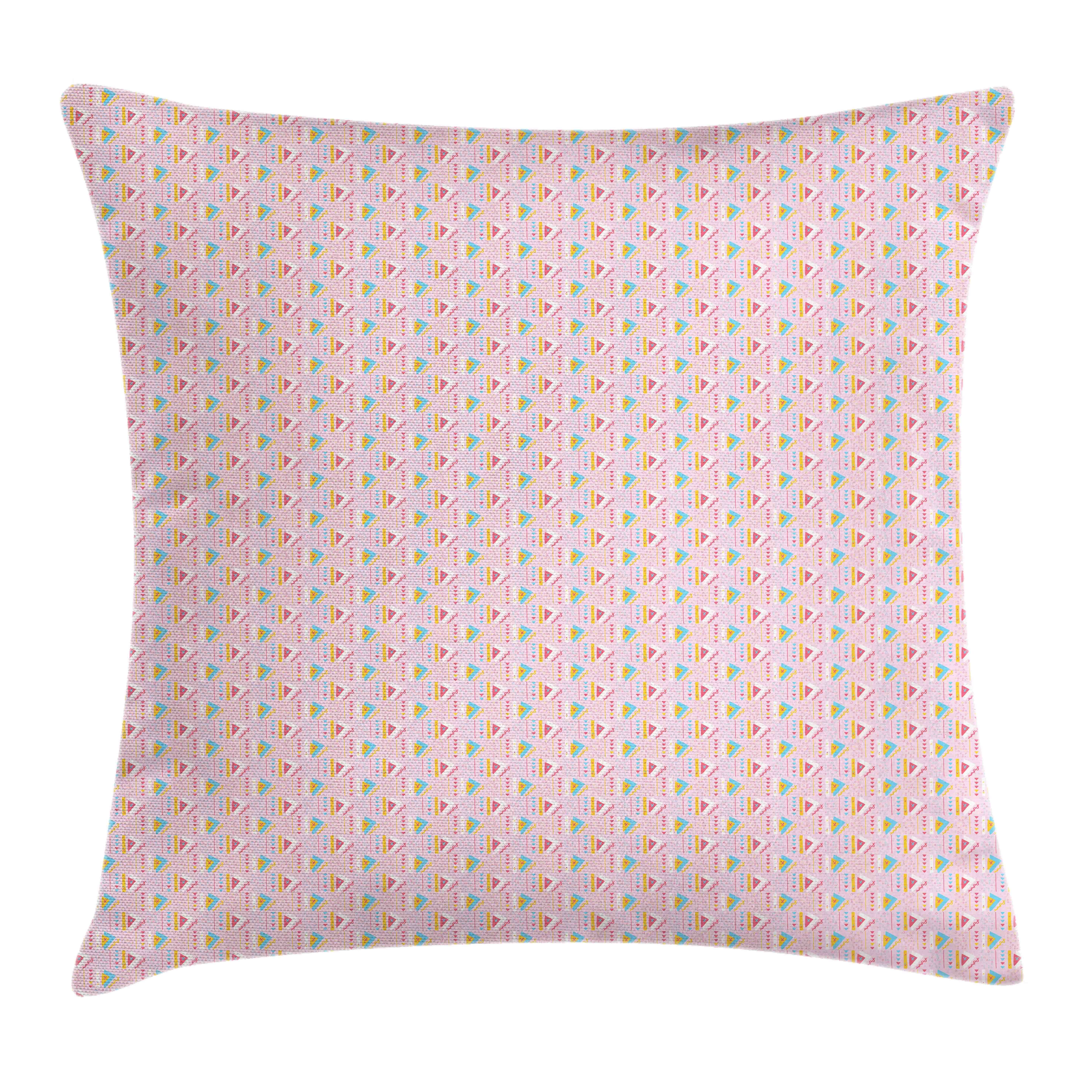 (1 Abakuhaus Pinkish Motive Farben mit Triangular Kissenhülle Farbfesten mit Beidseitiger Reißverschluss Kissenbezüge Waschbar Klaren Stück), Druck, irre