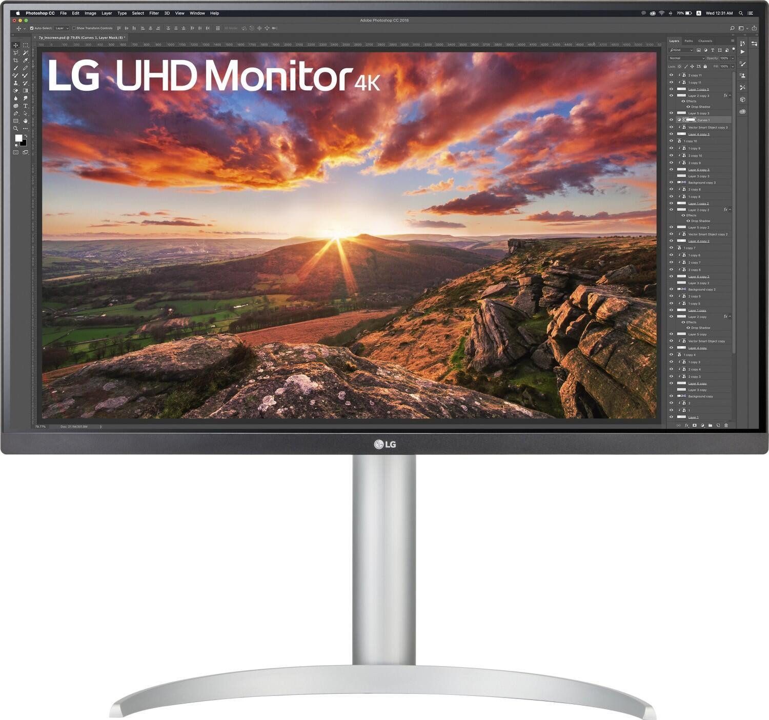 Valentinstagsgeschenk LG 27UP85NP-W TFT-Monitor (3.840 x 2.160 4K UHD, 5 ms Reaktionszeit, 60 Hz, IPS Panel)
