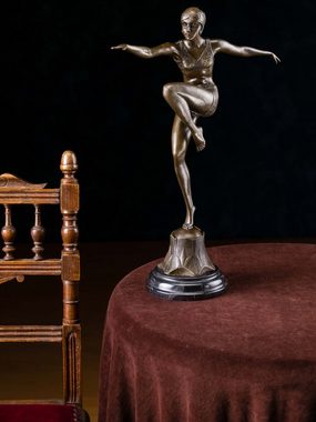 Aubaho Skulptur Bronzefigur Tänzerin Con Brio nach Ferdinand Preiss Bronze Art deko an