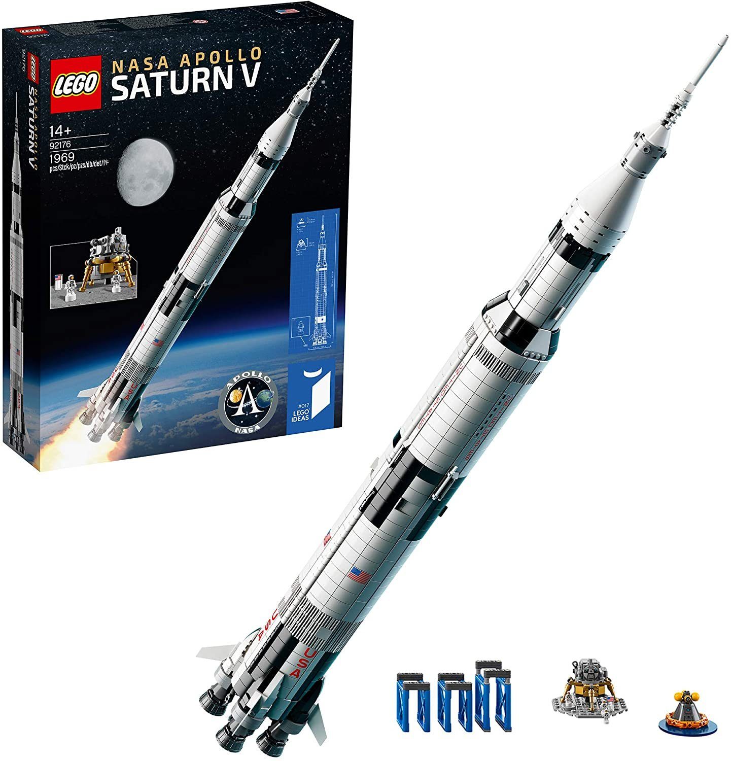 LEGO® Spielbausteine Ideas 92176 LEGO® NASA Apollo Saturn V, (1969 St)