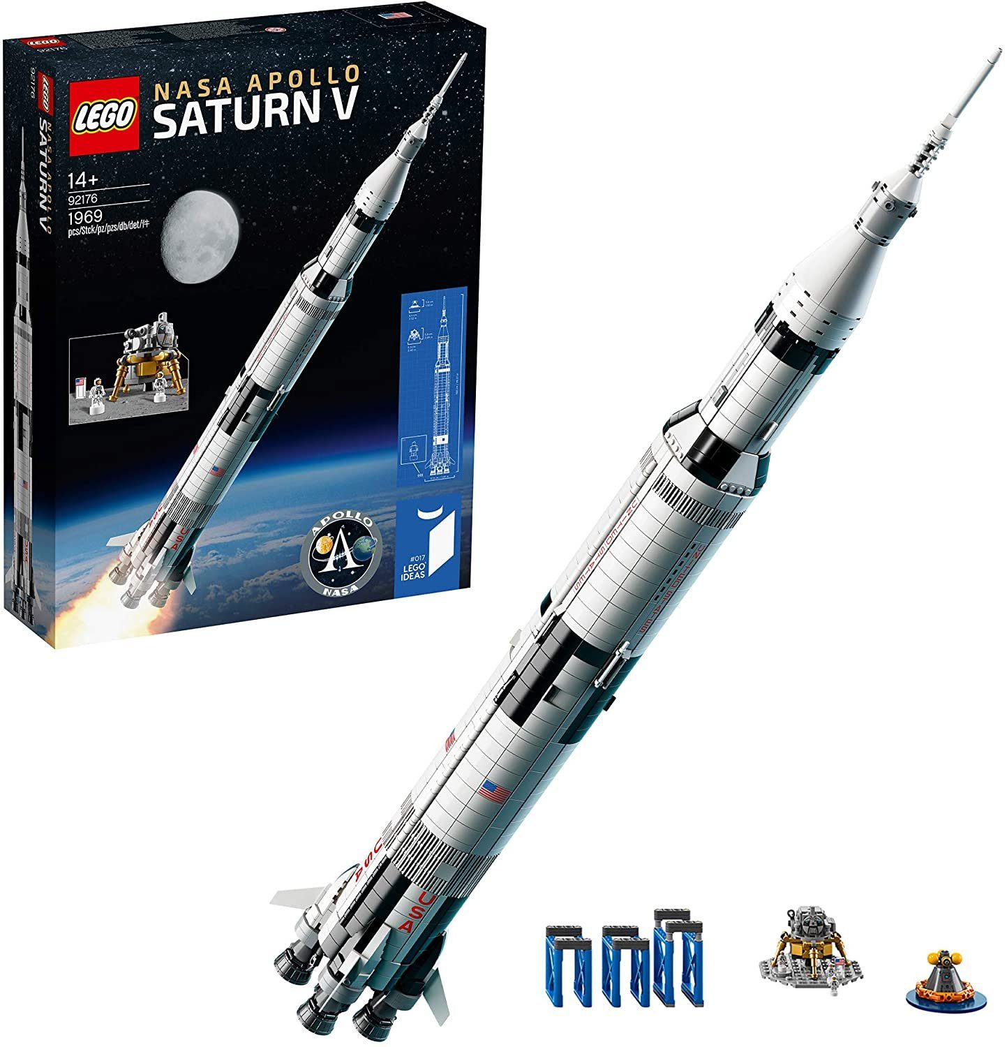 LEGO® Ideas 92176 LEGO® NASA Apollo Saturn V Spielbausteine, (1969 St)