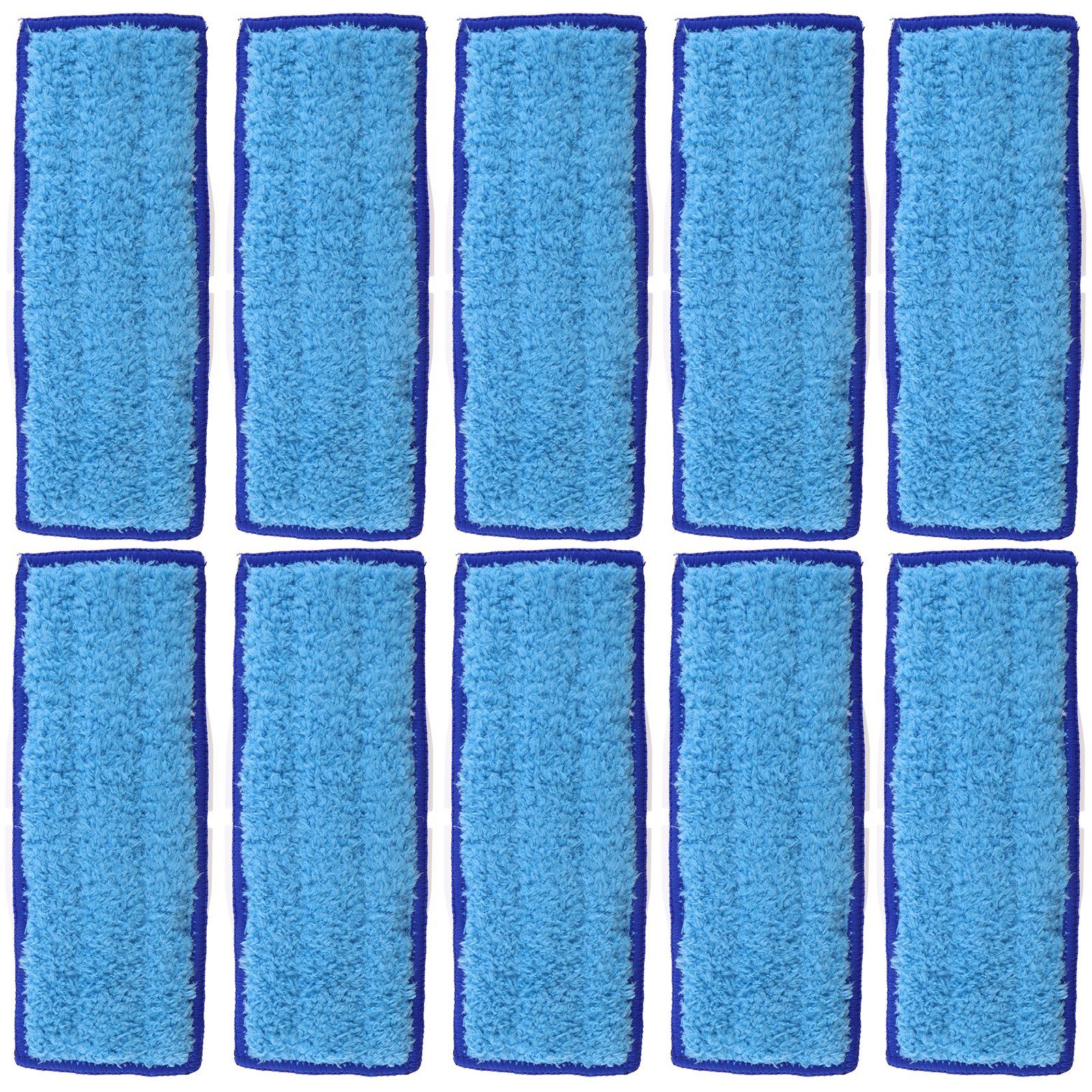 SURFOU Wischmopp 10 Stück Ersatz Mopp Pads für Braava Jet 240/241 – Wiederverwendbar, (Mikrofaser Nass- & Trockenpads für Braava Jet 240 und 241 – Ersatz Reinigungspads), 18,5*7cm, Waschbar, langlebig & leicht zu reinigen