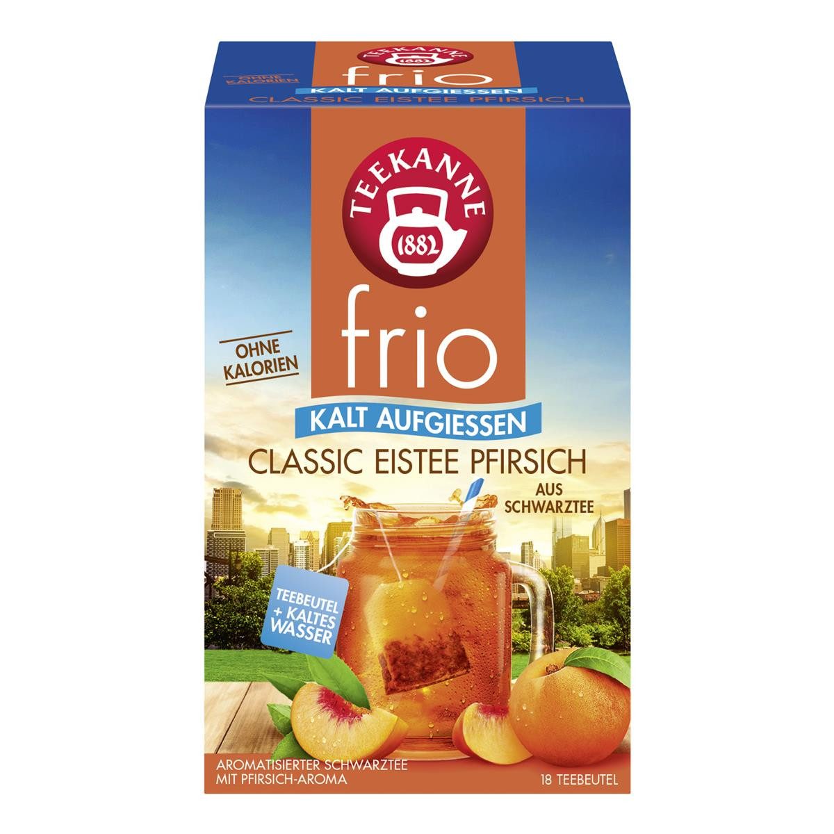 TEEKANNE Wasserbar Teekanne 7588 frio® Classic - Eistee Pfirsich - 18 Beutel