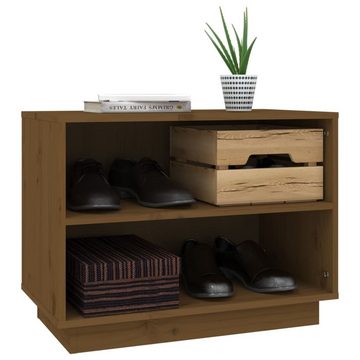 furnicato Schuhschrank Honigbraun 60x34x45 cm Massivholz Kiefer