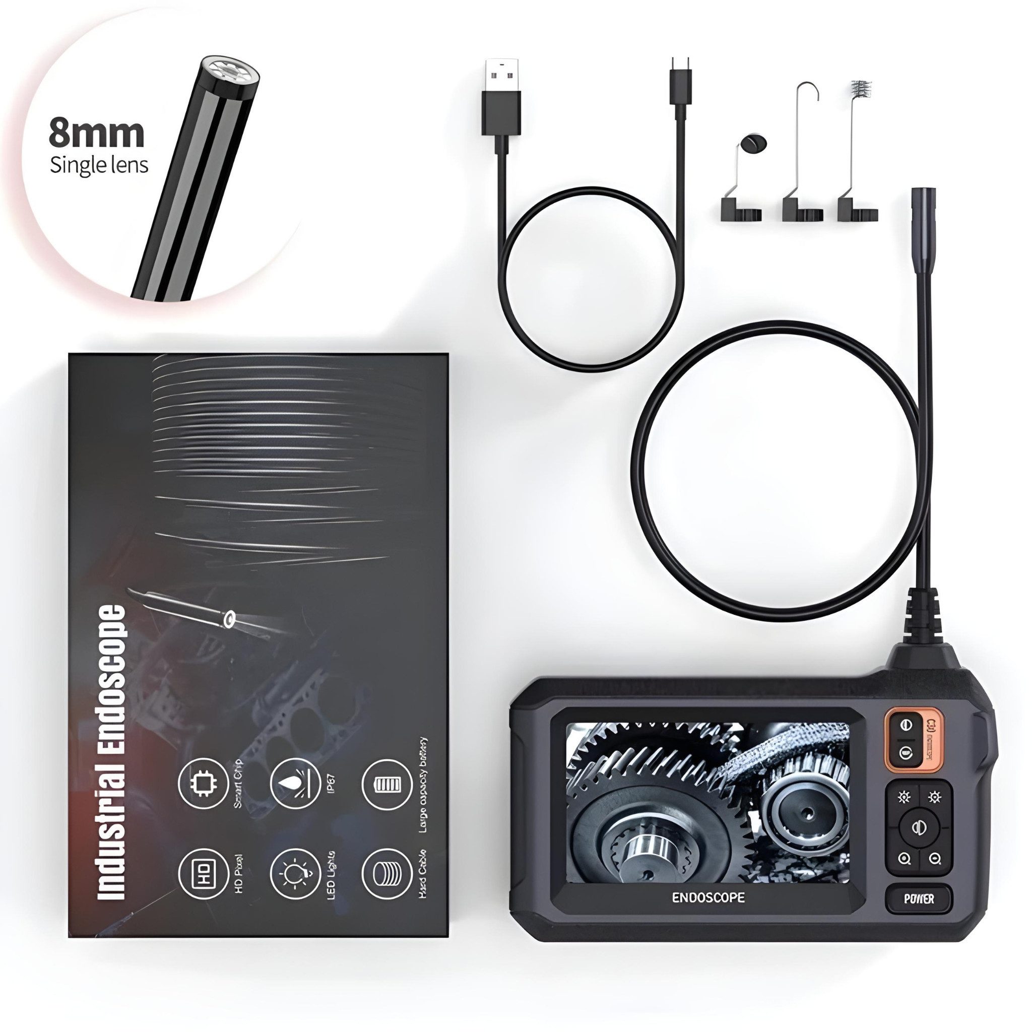 HS.SUPPLY Endoskopkamera, KFZ Endoskop Inspektionskamera Inspektionskamera günstig online kaufen