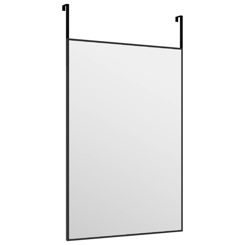 Schwarz 40x60 Türspiegel Wandspiegel Aluminium furnicato und cm Glas