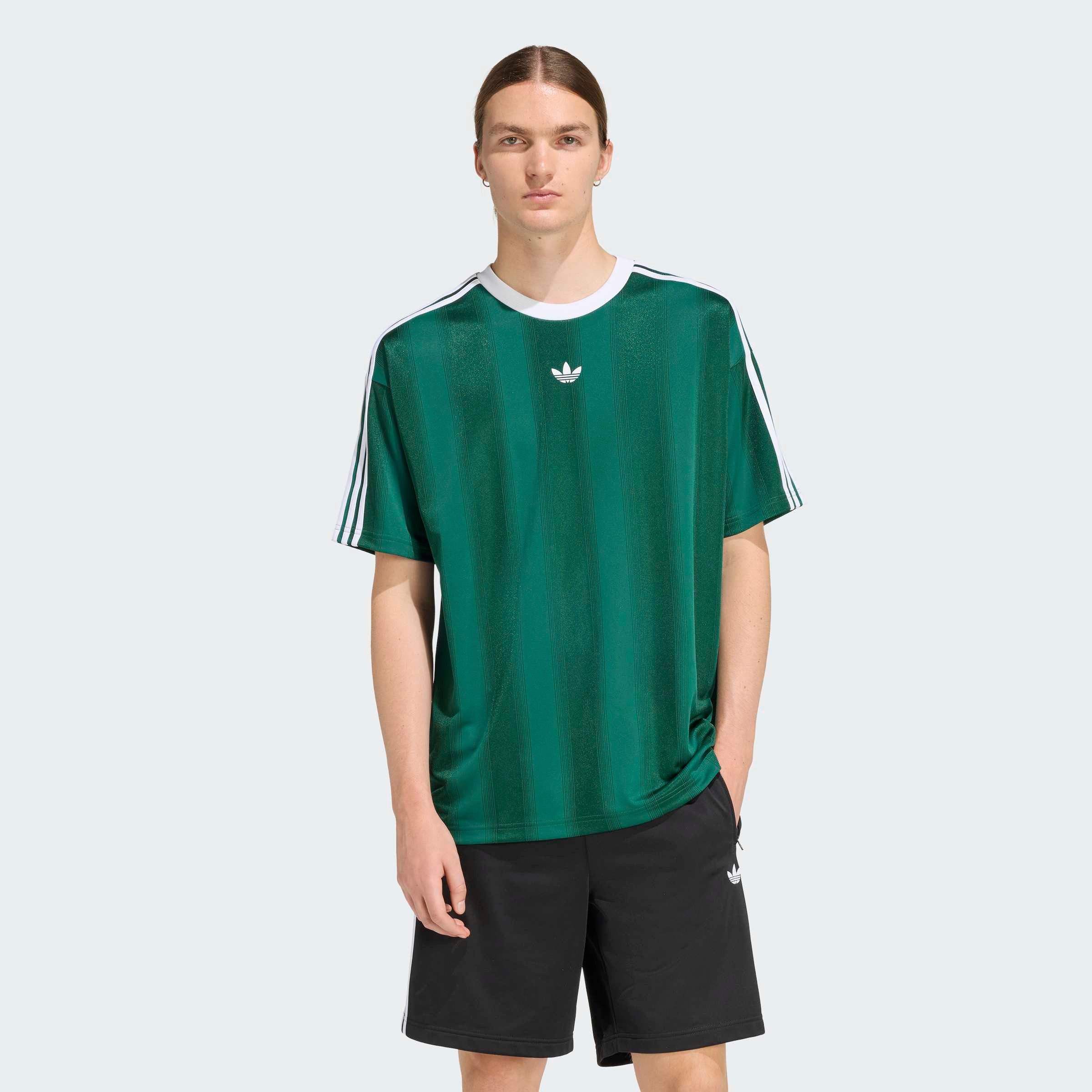 adidas Originals T-Shirt JACQUARD JERSEY lockere Passform, Rundhalsausschni günstig online kaufen