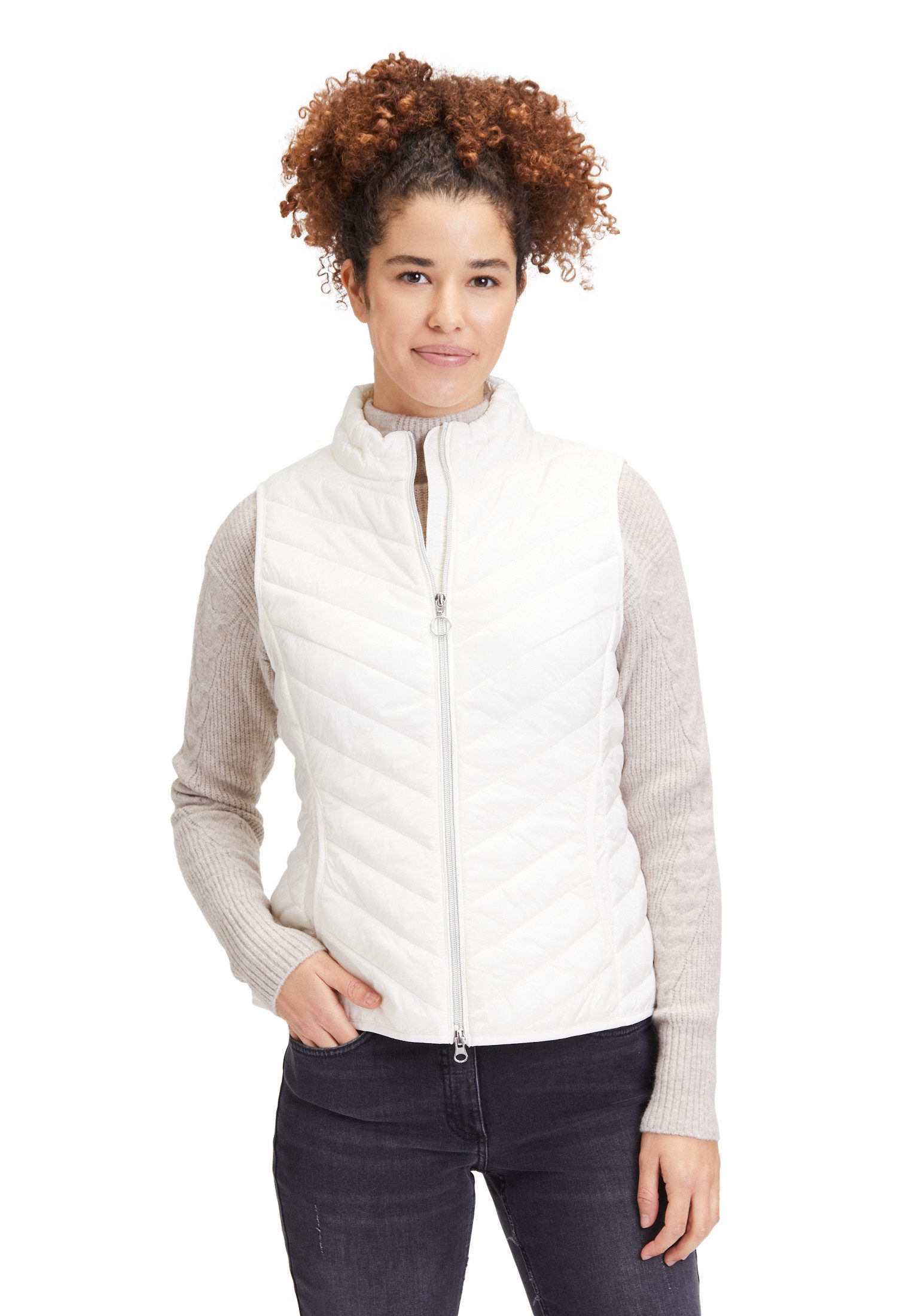 Betty Barclay Strickweste Betty Barclay Steppweste mit Reißverschluss Reißverschluss