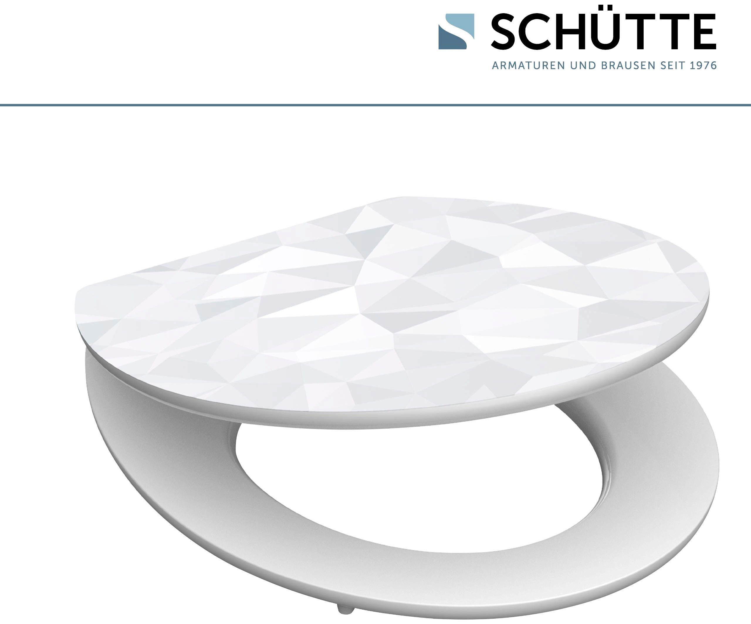 Schütte WC-Sitz Diamond, High Gloss mit MDF Holzkern, mit Absenkautomatik