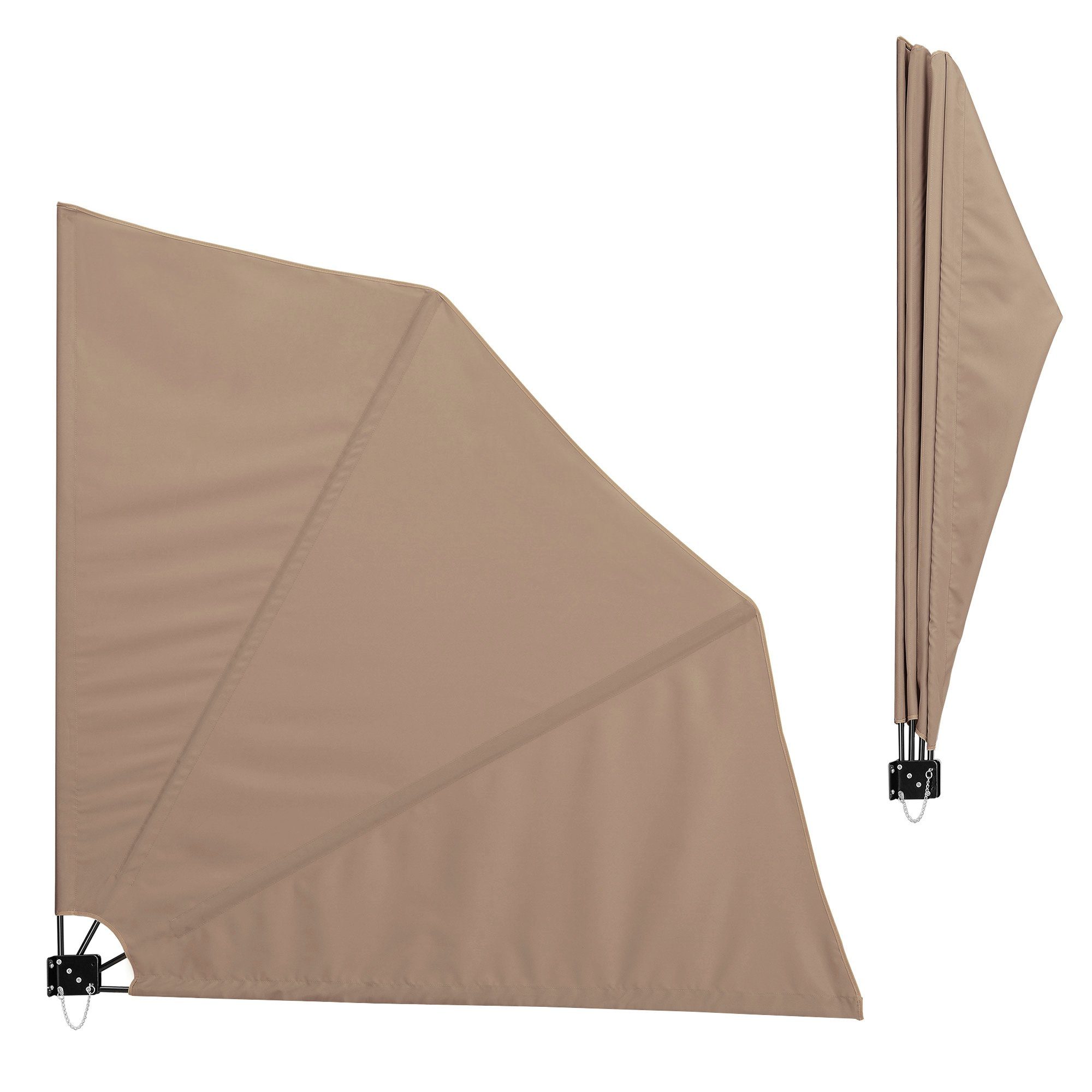 casa.pro Seitenarmmarkise Ragusa Balkonfächer 160x160cm Beige günstig online kaufen