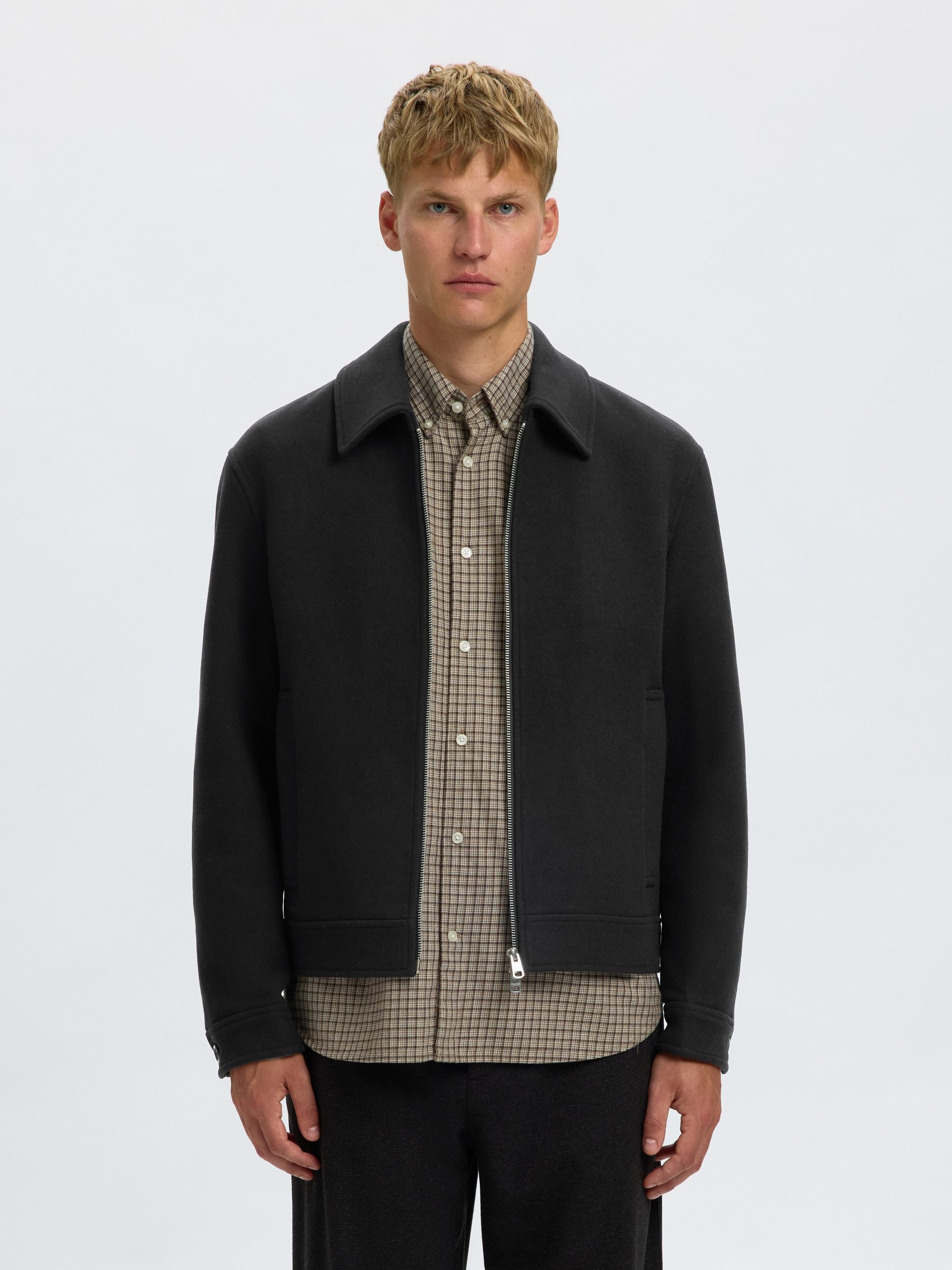 SELECTED HOMME Outdoorjacke SLHPHILIP WOOL BLEND JKT NOOS