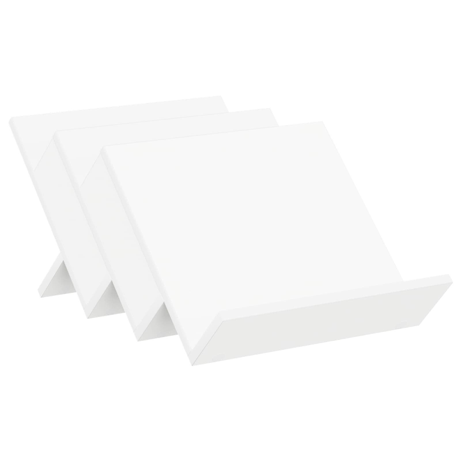 vidaXL Zeitungsständer Magazinregal mit Regal Weiß 53 x 40 x 28.5 cm Holzwerkstoff (1 St)