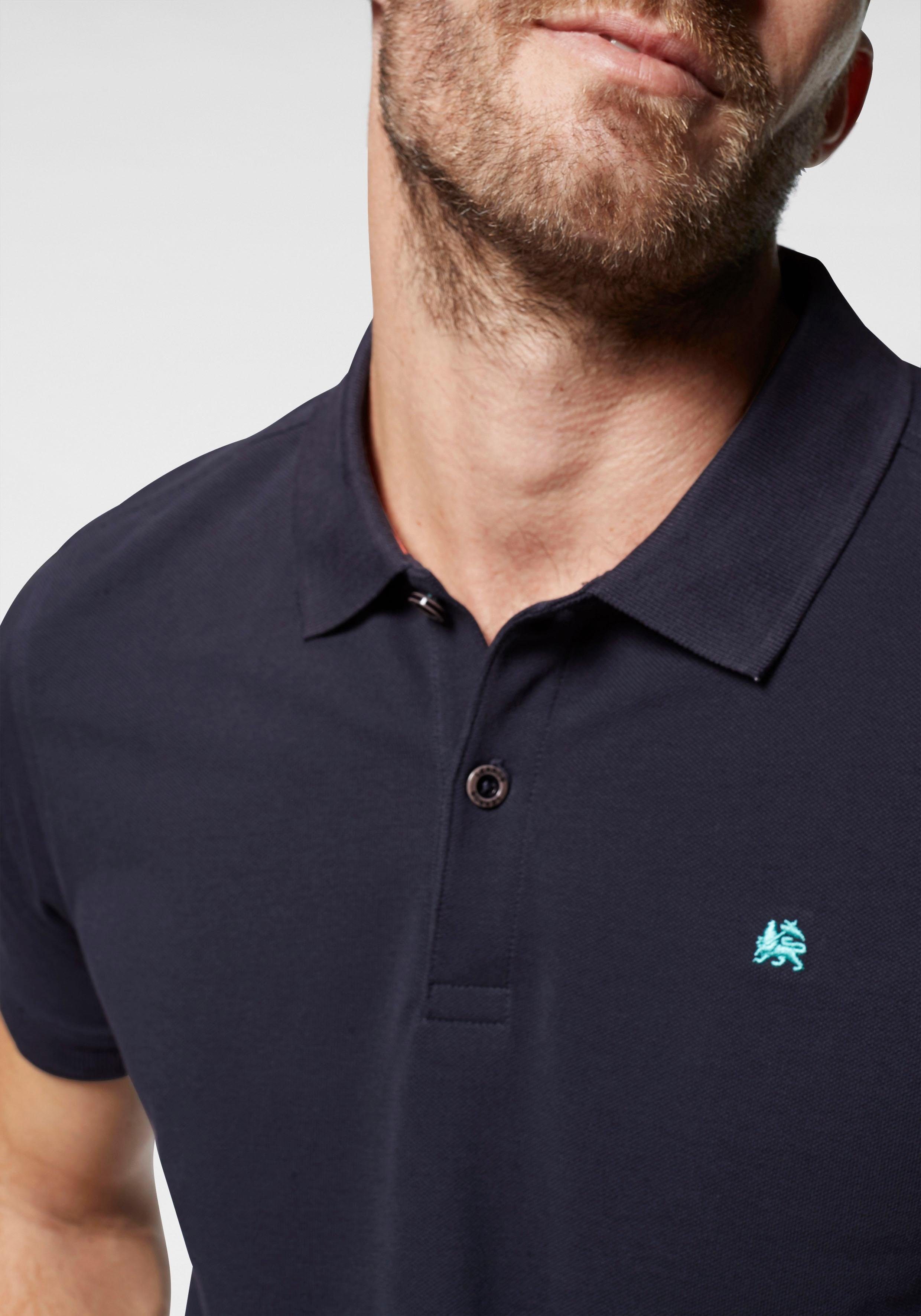 LERROS Poloshirt mit dezenter Stickerei auf der Brust