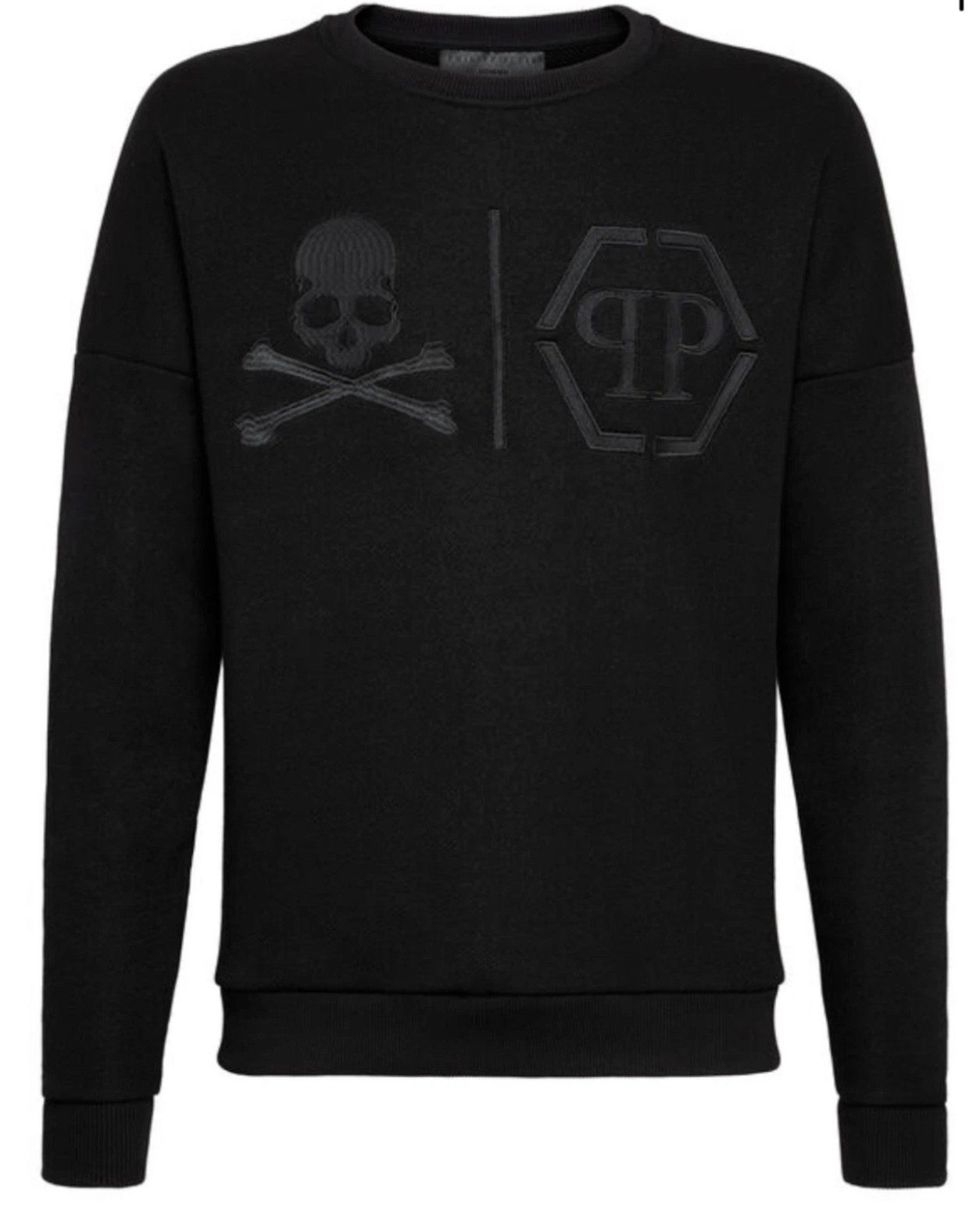 PHILIPP PLEIN Sweatshirt Sweater Skull Statement Logo Pullover Pulli Symbol günstig online kaufen
