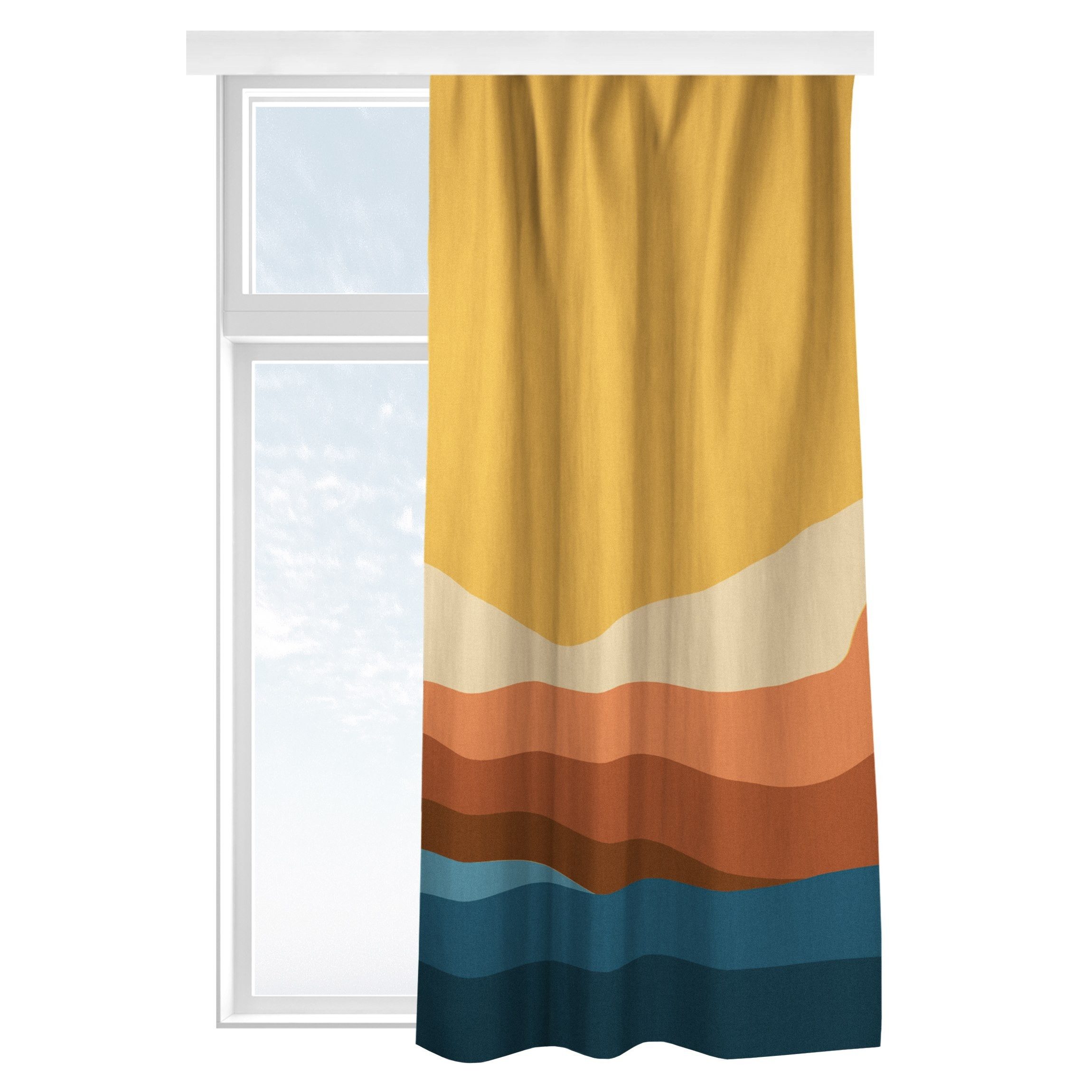 Bilderdepot24 Vorhang Gardine Kunst Natur Wüste Sonnenuntergang Türvorhang günstig online kaufen