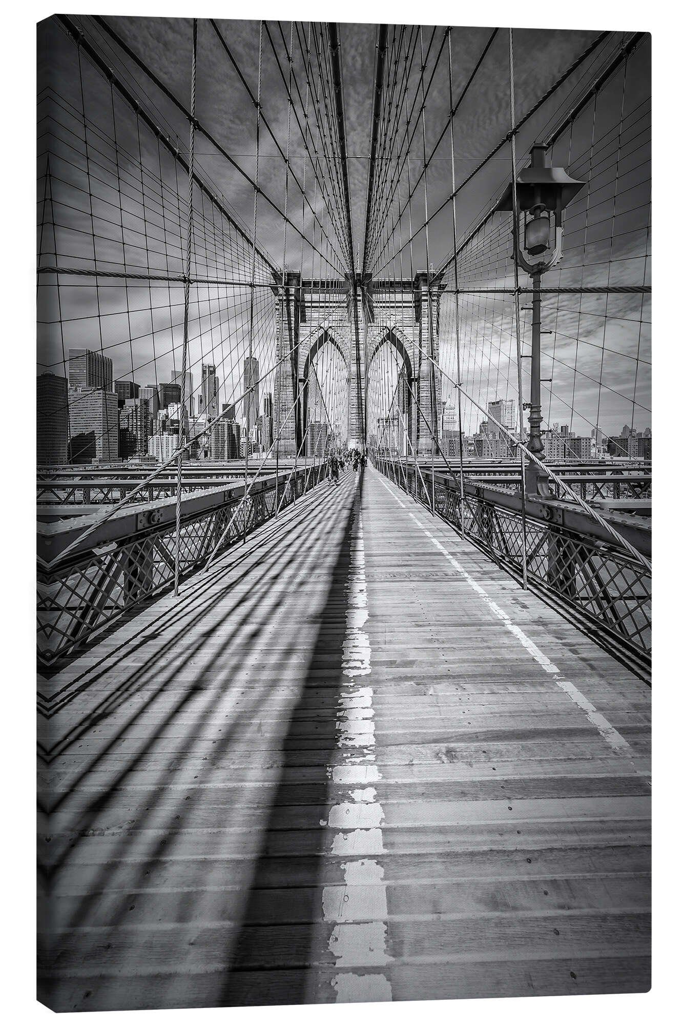Posterlounge Wandbild NEW YORK CITY Brooklyn Bridge, Melanie Viola, erhältlich als Poster, Leinwandbild, Wandsticker oder Acrylglasbild