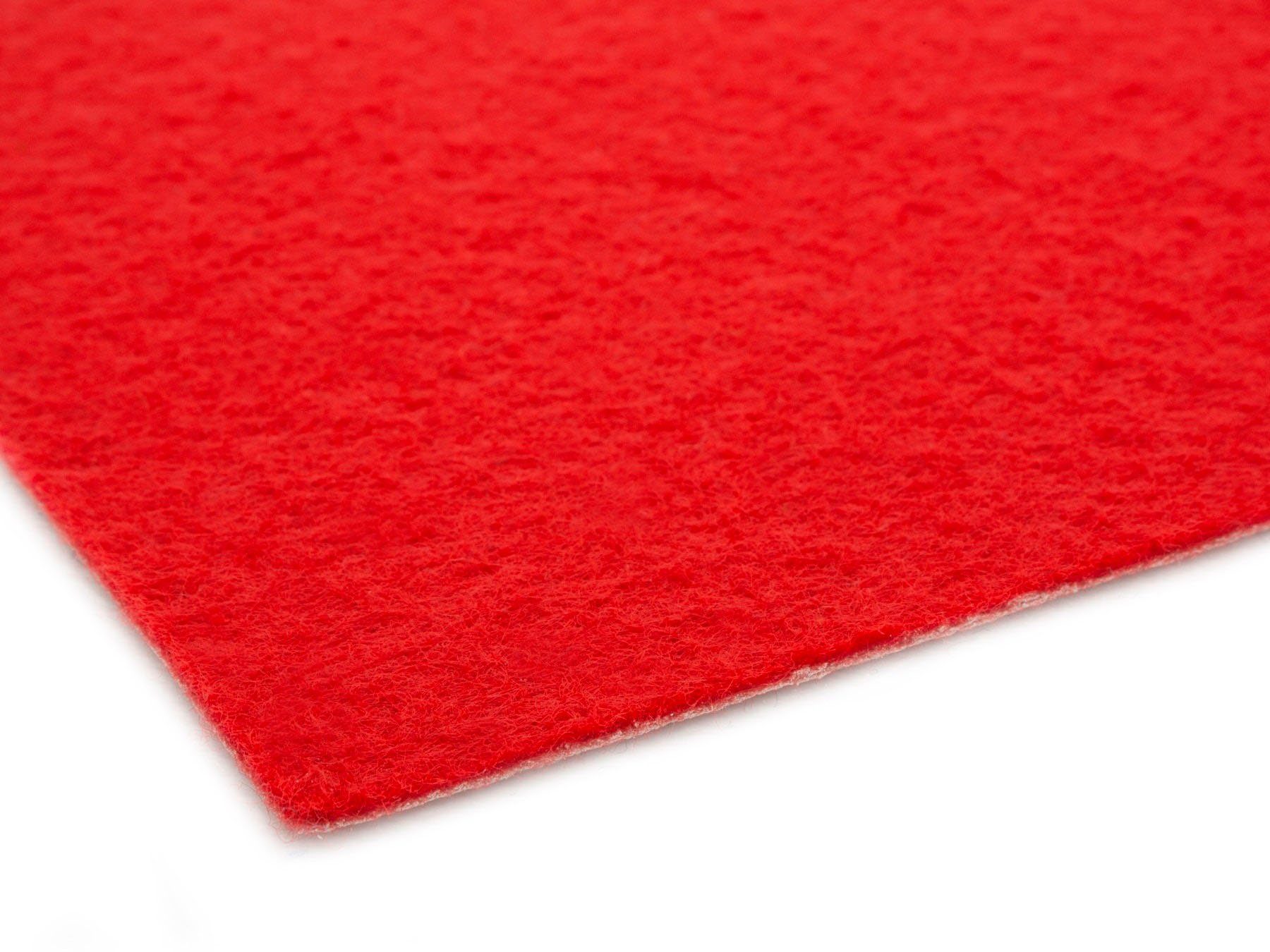 rot Breite rechteckig, 100 Höhe: Textil, mm, Läufer Eventteppich Uni-Farben robuster in Primaflor-Ideen 2,6 PODIUM, cm, Nadelfilz,