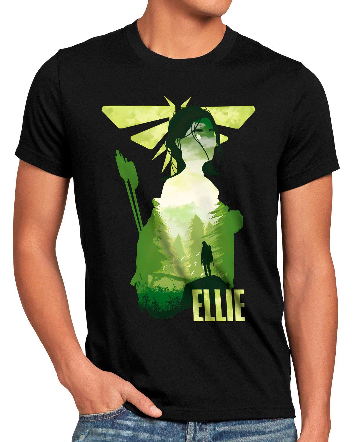 style3 Print-Shirt Herren T-Shirt Cure for Ellie the last of us tv videospiel ps4 ps5