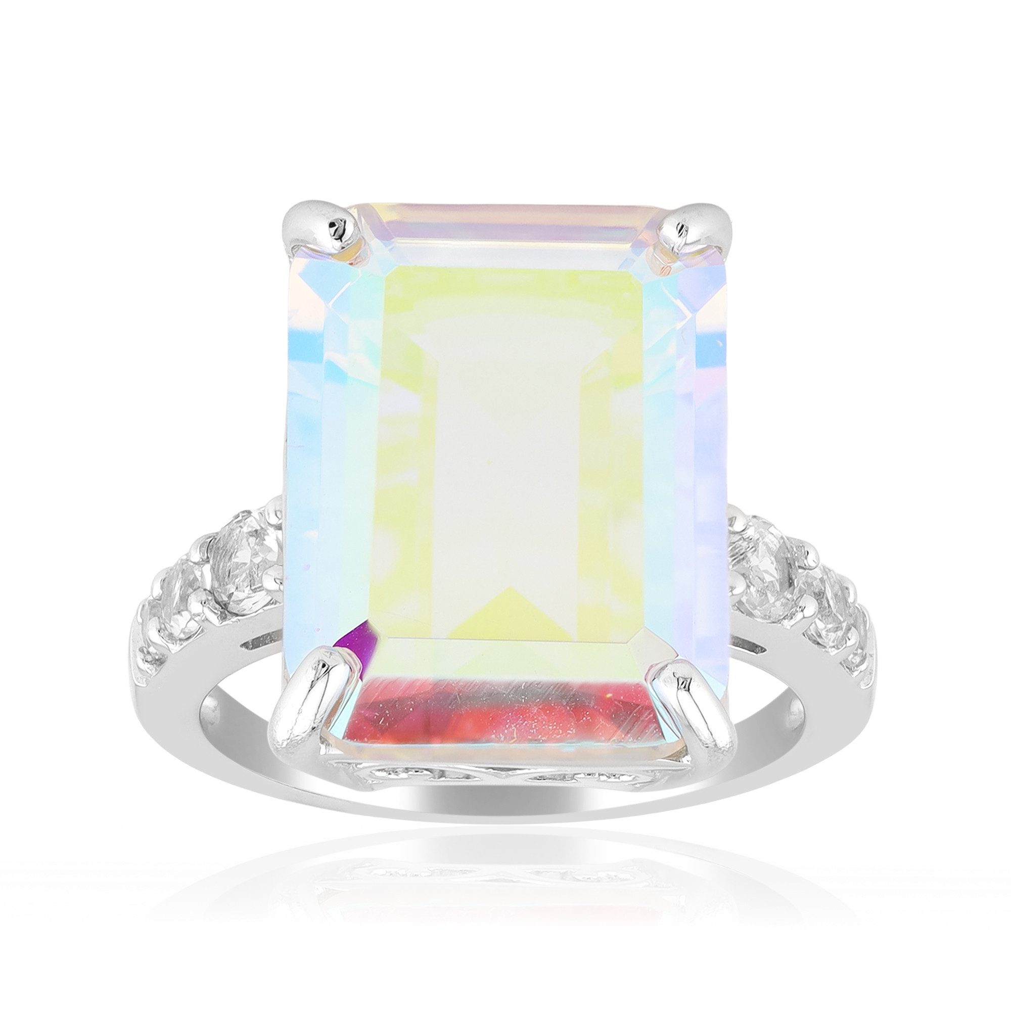 Cavill Silberring Ring aus Moonlight-Quarz und Sterlingsilber, 10,177 ct (1-tlg)
