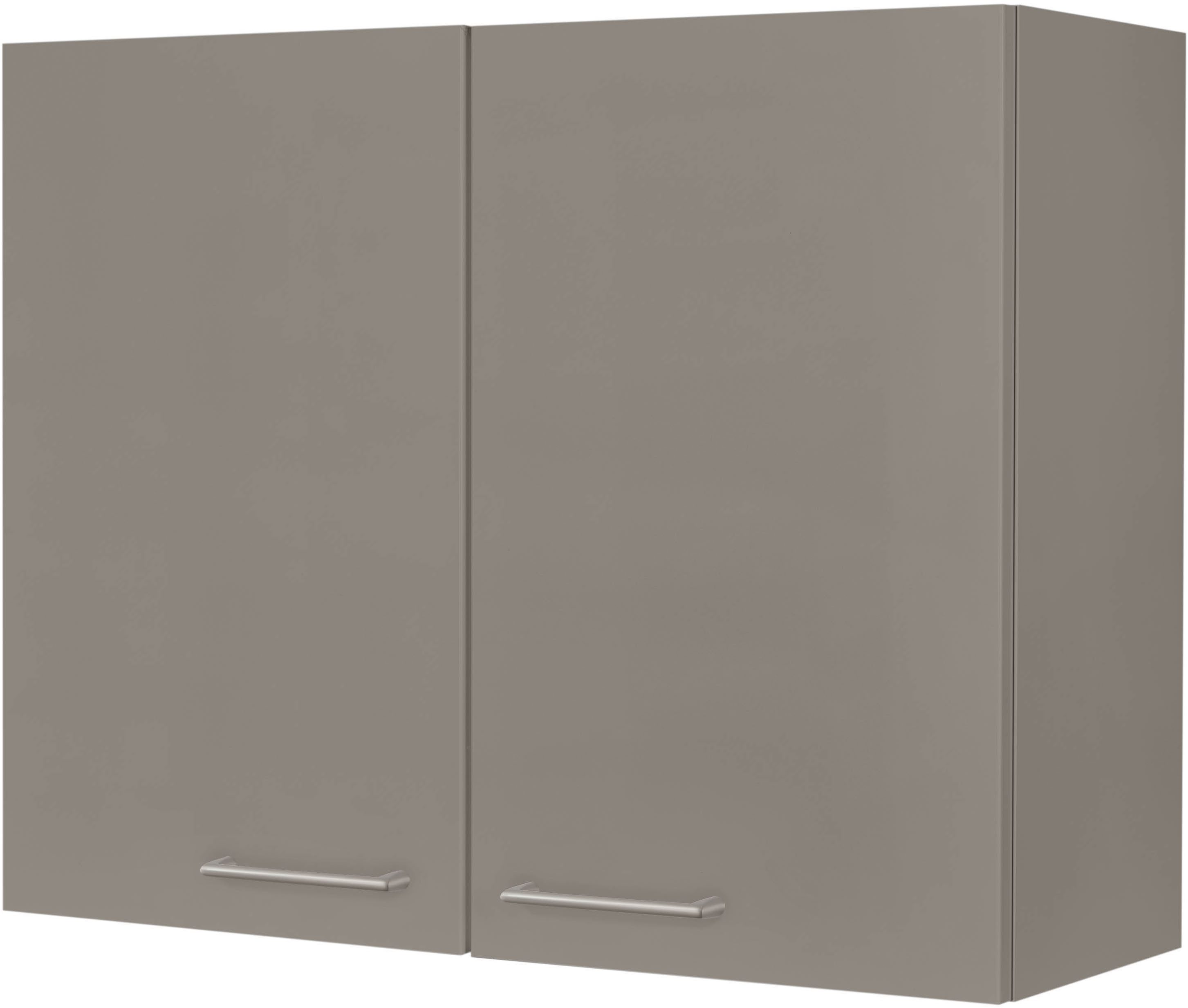 nobilia® Hängeschrank "Laser", vormontiert, mit zwei Einlegeböden, Breite 90 cm