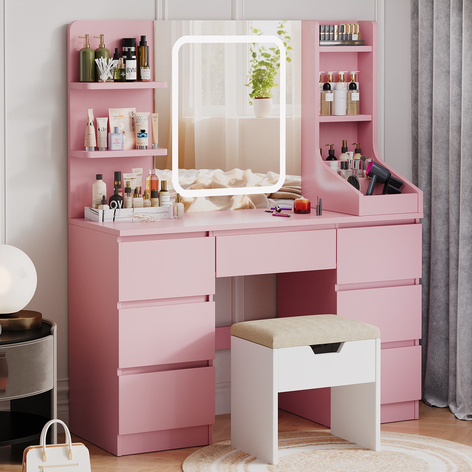 HOMALL Schminktisch Schminktisch mit Spiegel und günstig online kaufen