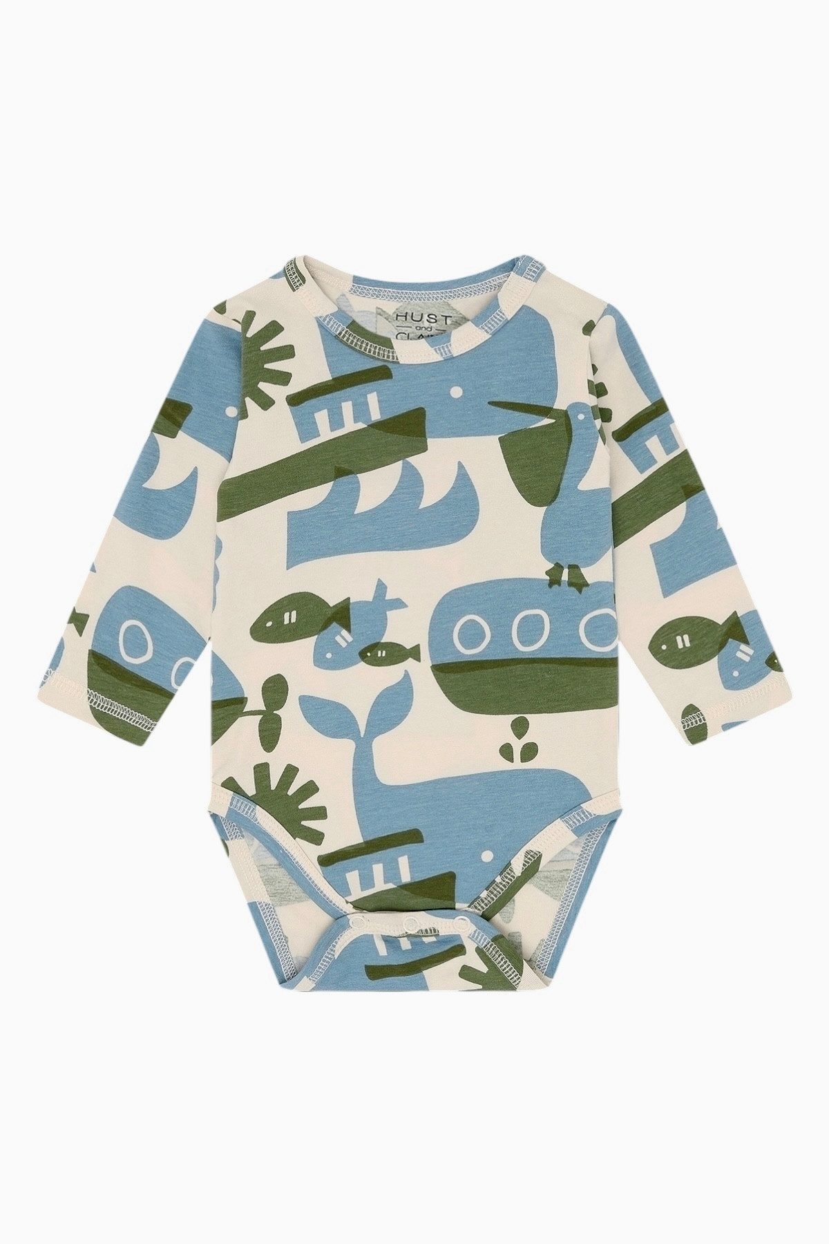 Hust & Claire Langarmbody Billy Oceanlife (1-tlg) Hust & Claire Body “Billy Oceanlife” Langarm, Allover-Print, Jungs