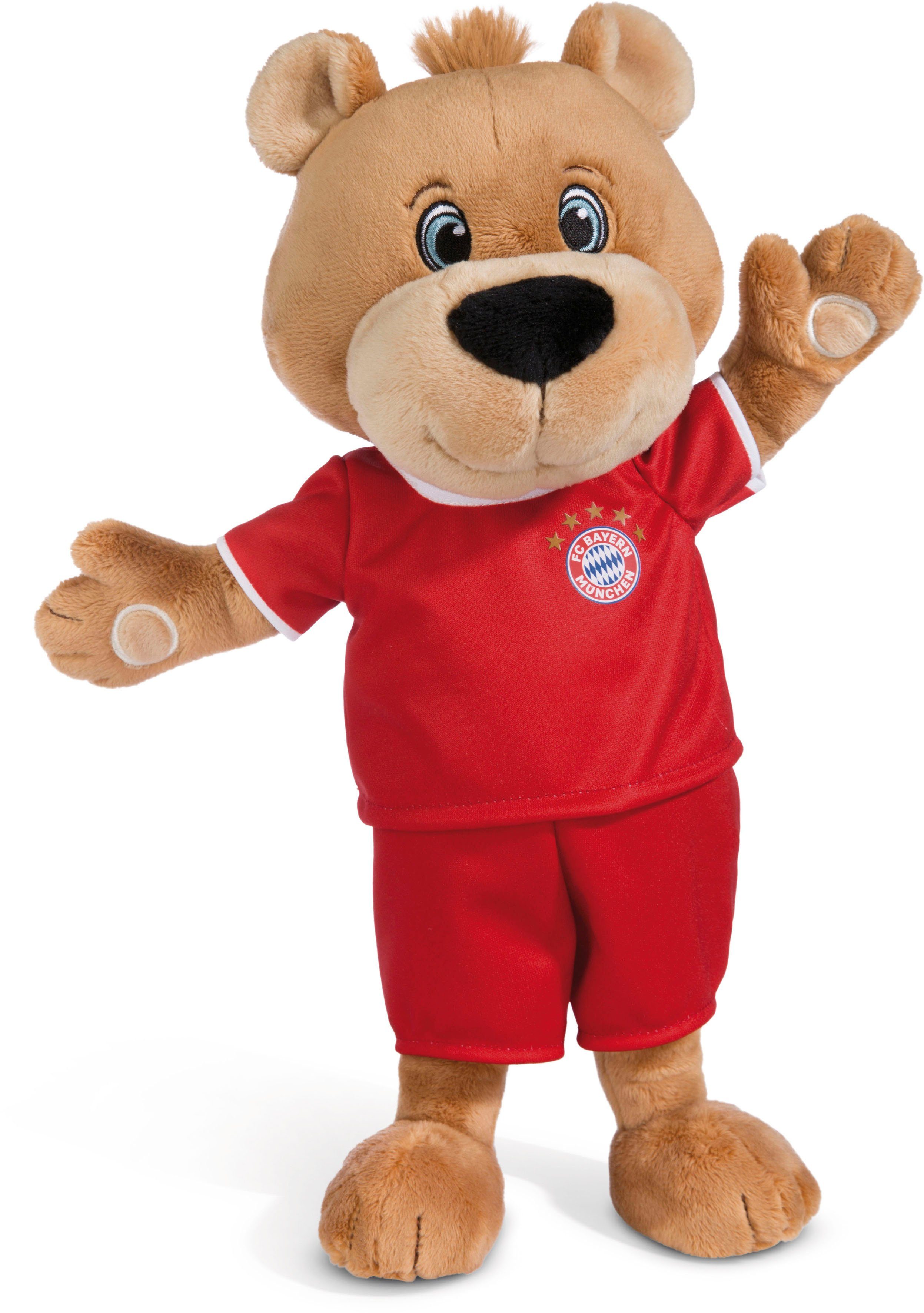 Nici Kuscheltier FC BAYERN MÜNCHEN Bär Berni mit Trikot, 80 cm, enthält recyceltes Material (Global Recycled Standard)