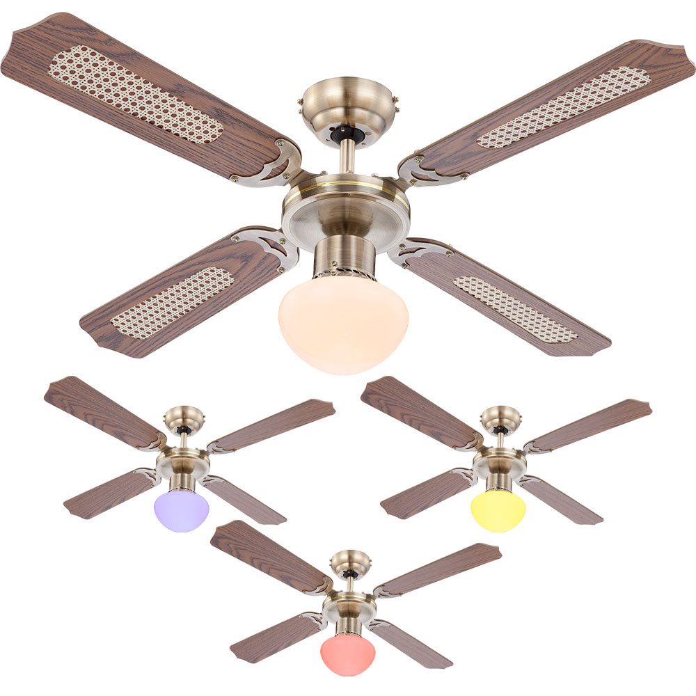 GLOBO LIGHTING Deckenventilator, Smart Decken Ventilator App Sprach Steuerung Luft Kühler Lampe