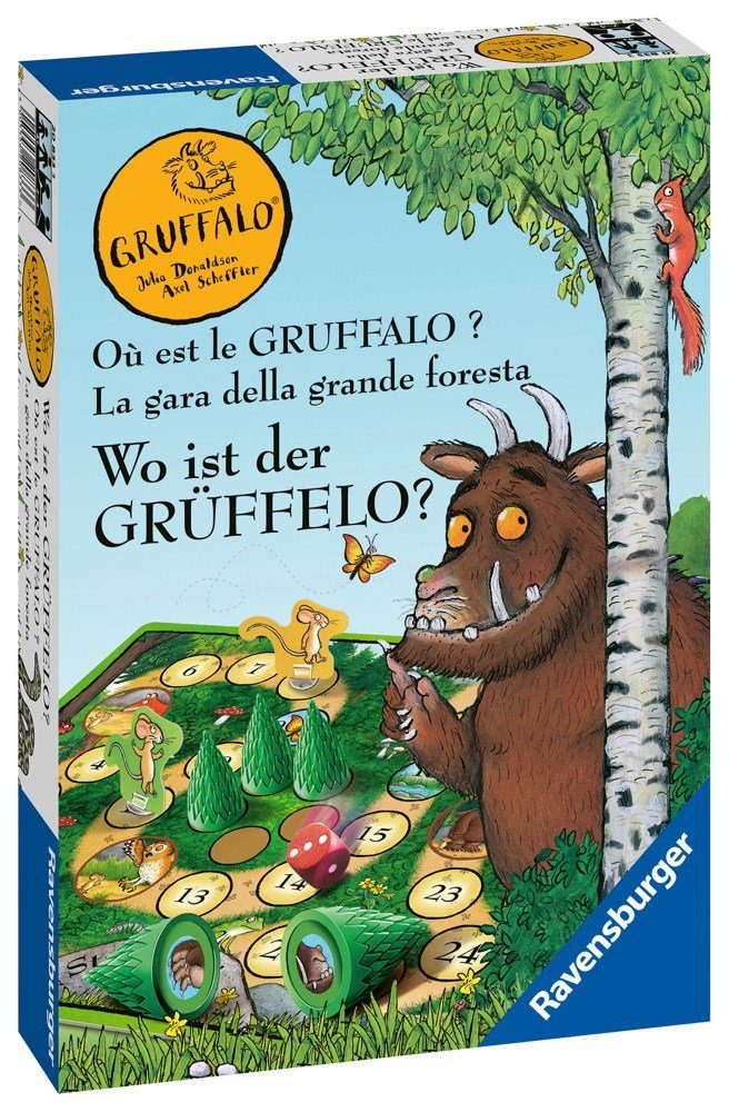 Ravensburger Spiel, Ravensburger Kinderspiel Würfellaufspiel Wo ist der Grüffelo? 20833