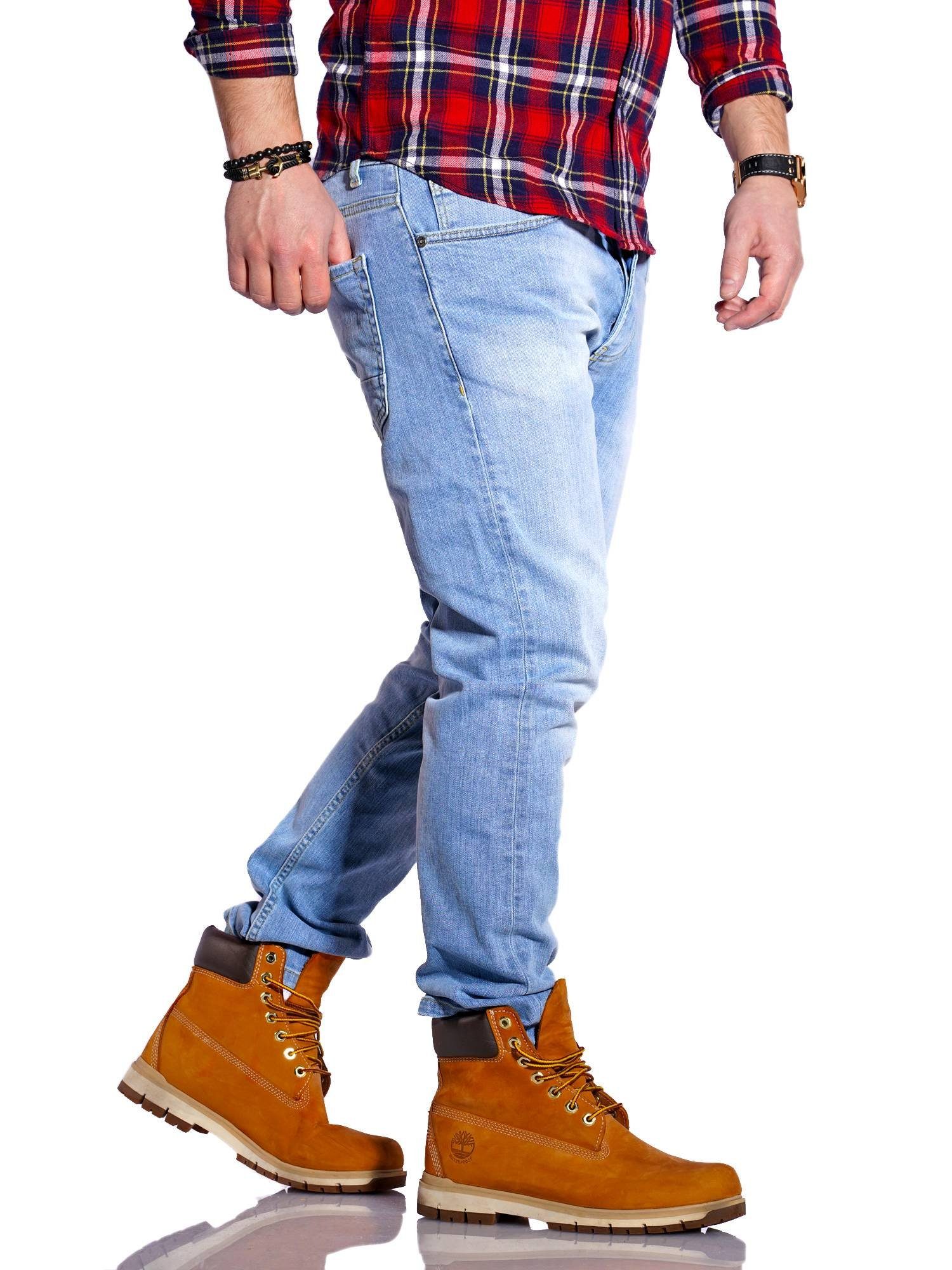Nick im & hellblau Rello Reese geraden Schnitt Straight-Jeans