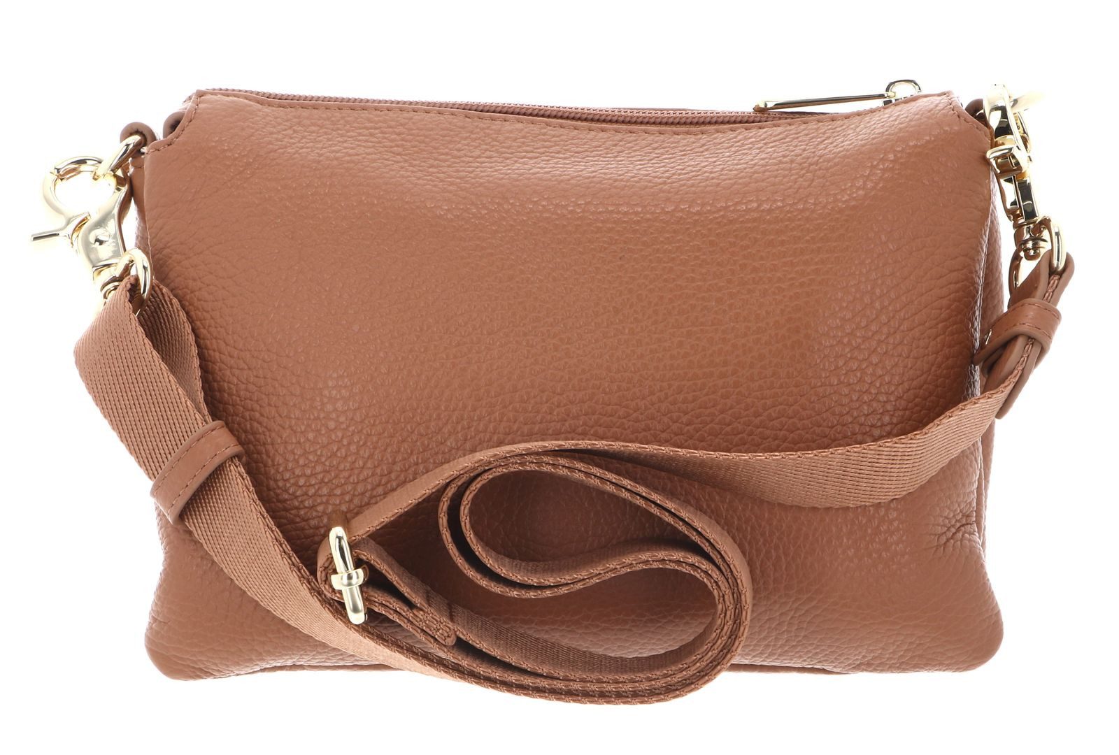 Mandarina Duck Umhängetasche Crossbody Bag, aus echtem Rindsleder