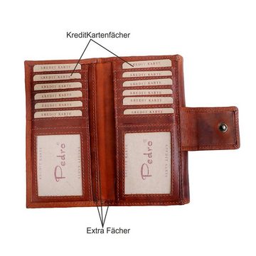 SHG Geldbörse ☼ Damen Lederbörse Portemonnaie, Geldbeutel mit Münzfach Kreditkartenfächer RFID Schutz