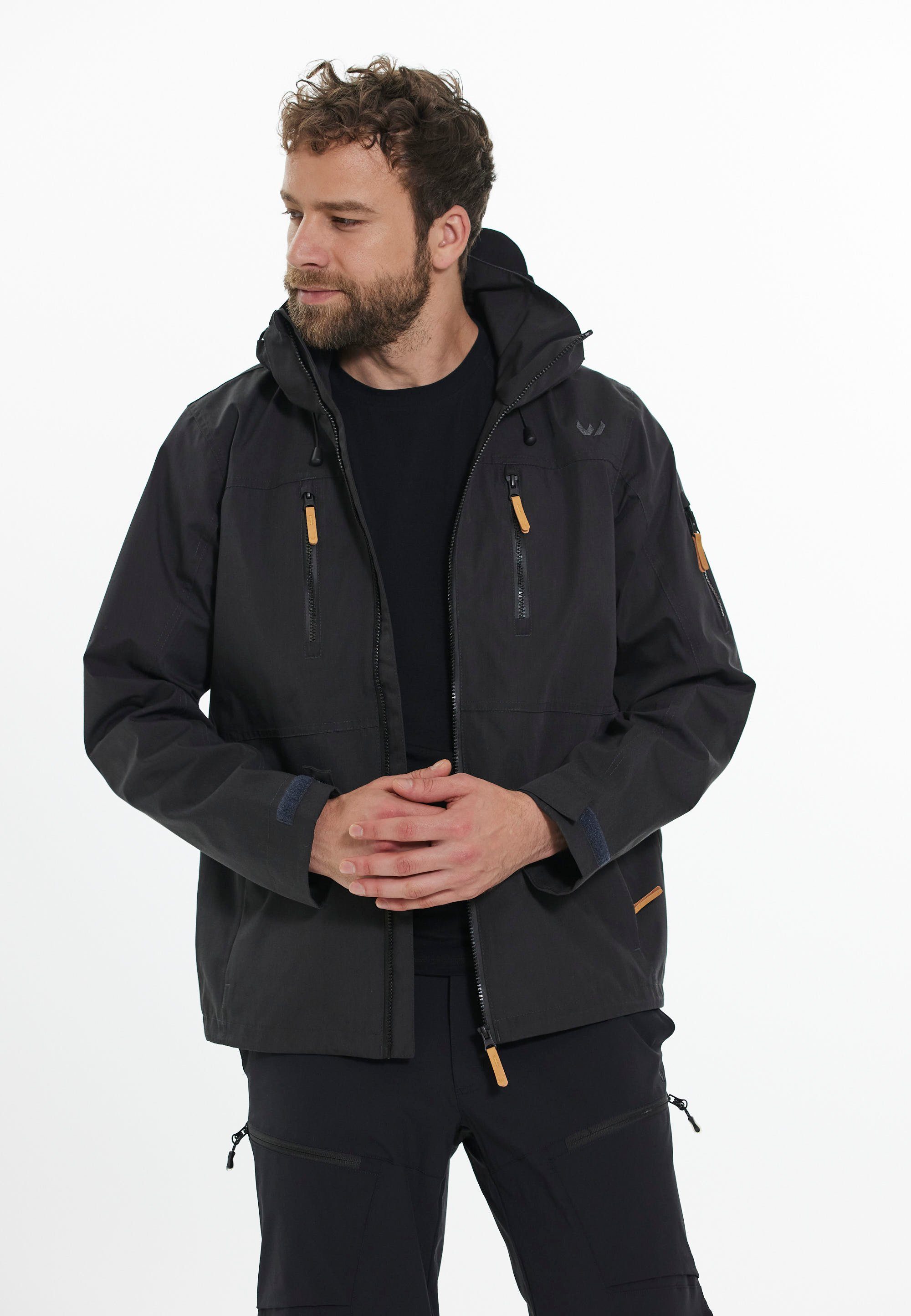 [Derzeit mit Bestellungen überschwemmt!] WHISTLER Outdoorjacke Downey mit Wassersäule dunkelgrau mm 10.000