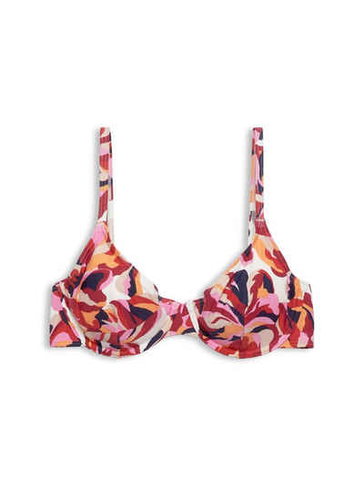 Esprit Bügel-Bikini-Top Bikinitop mit Blumenprint
