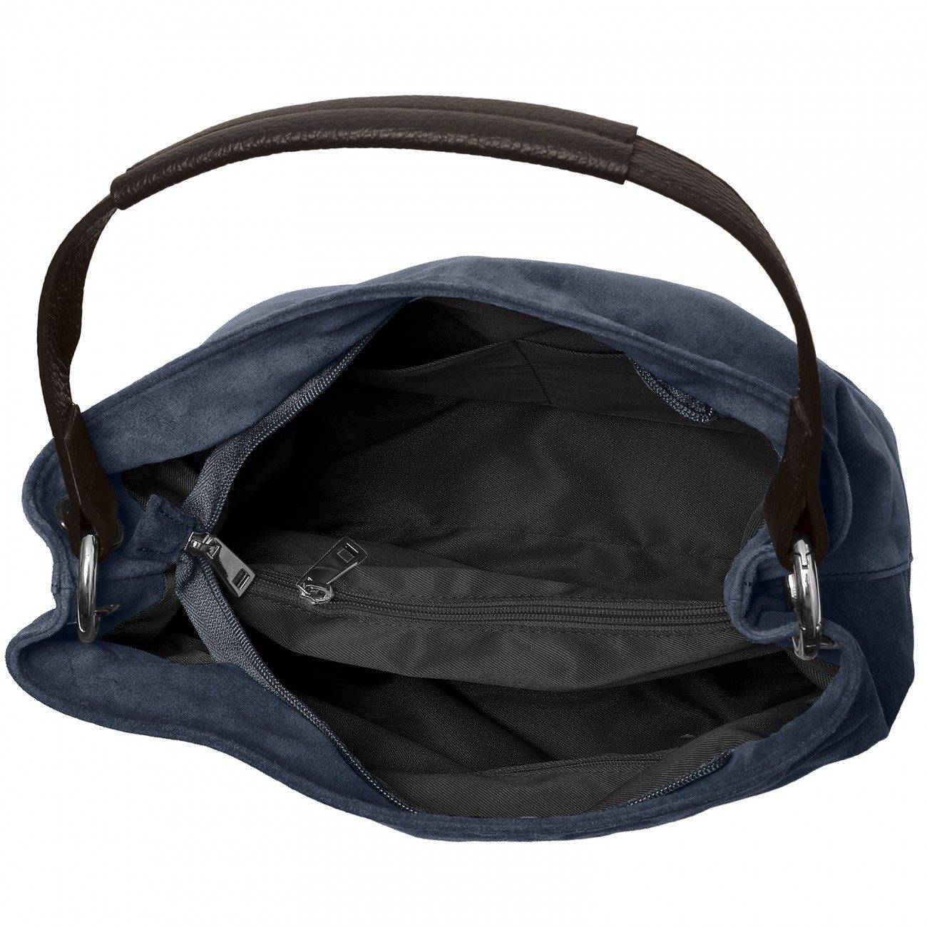 Caspar Schultertasche Damen Veloursleder Handtasche Klassisch günstig online kaufen