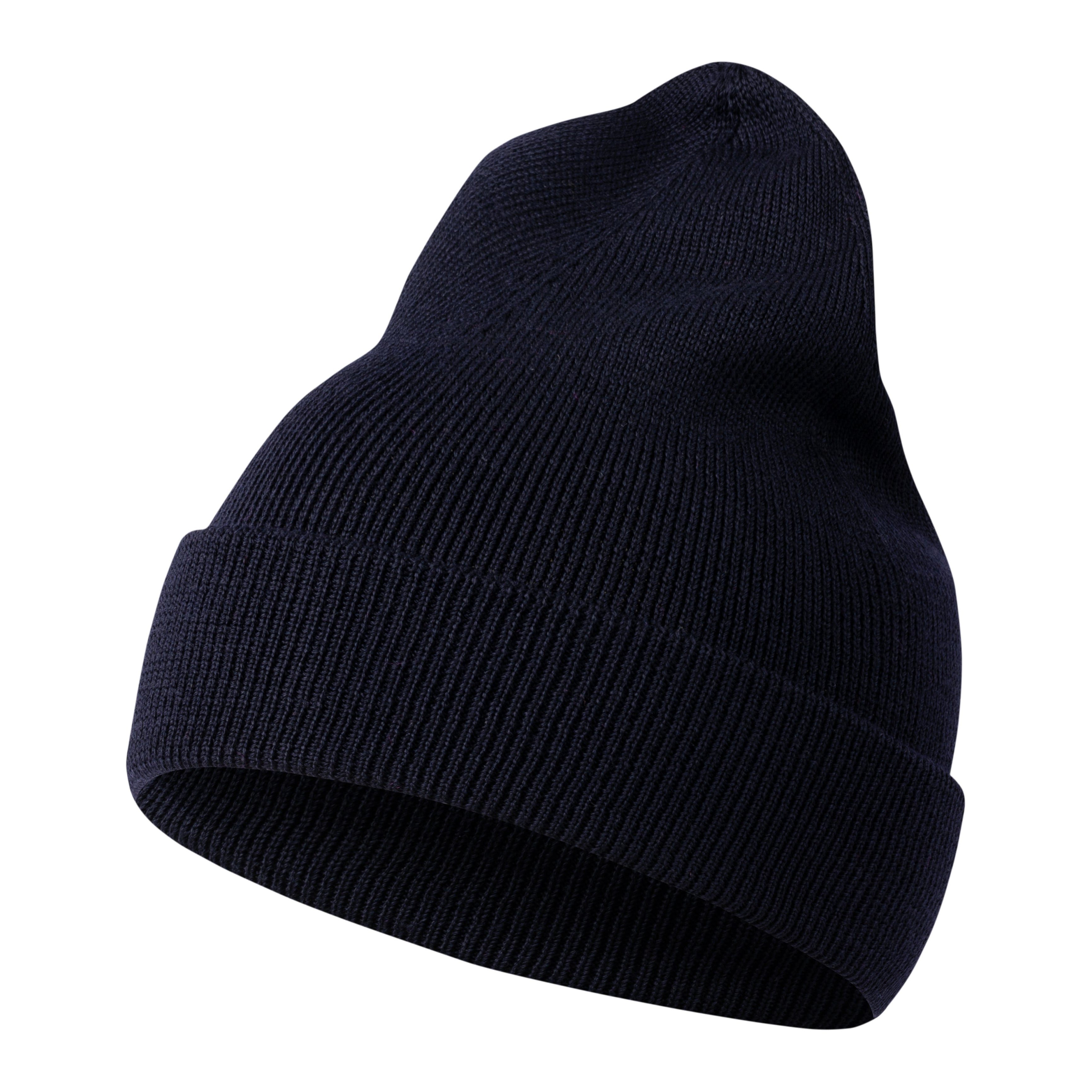 Tom Fyfe Strickmütze TOM FYFE Merino Strickmütze Unisex Dunkelblau / One Size