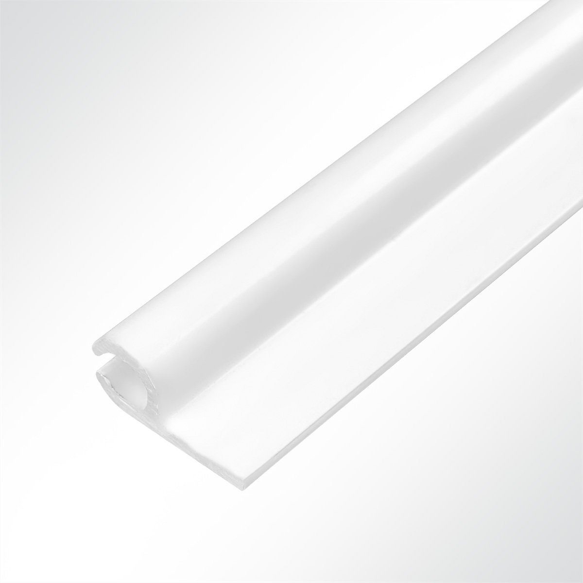 LYSEL® U-Laufschiene Kederschiene Aluminium weiß für günstig online kaufen