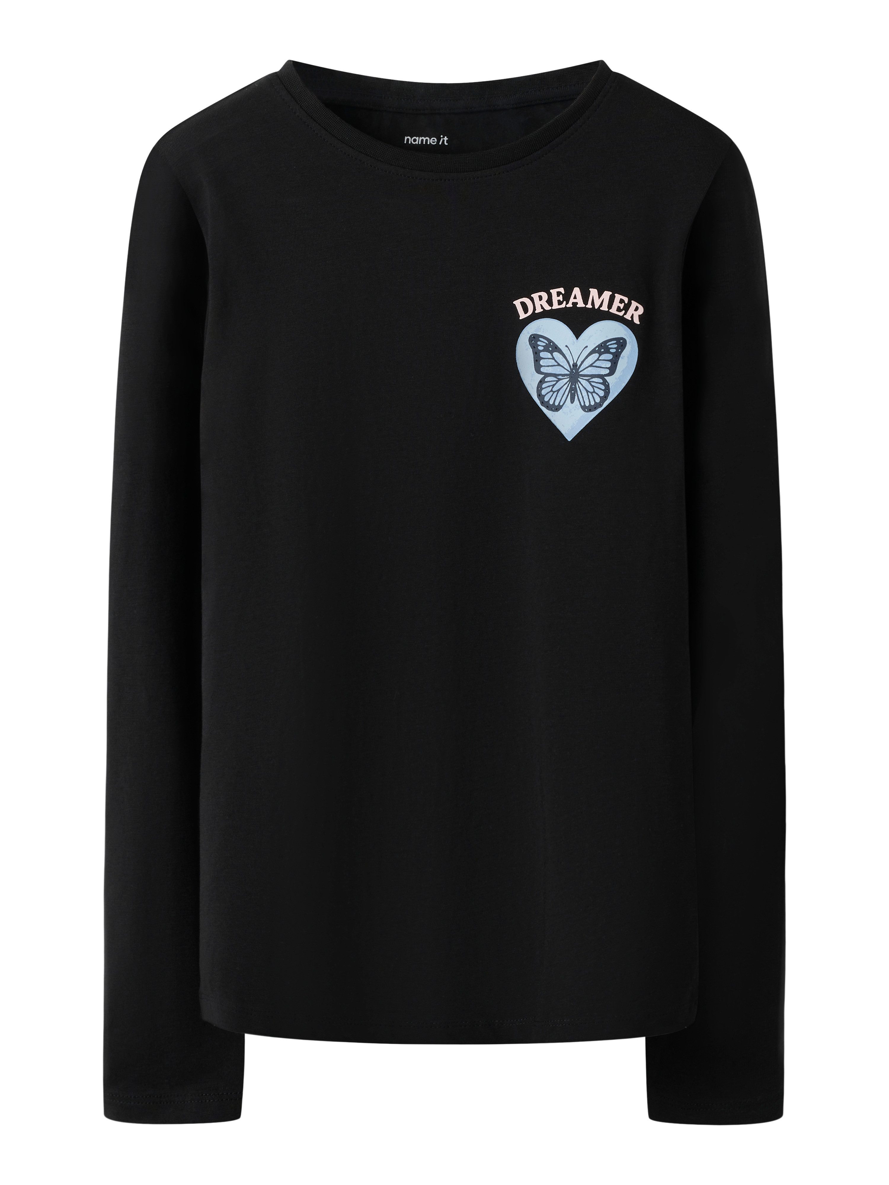 Name It Langarmshirt NKFVIX LS TOP Baumwollmischung, regular fit