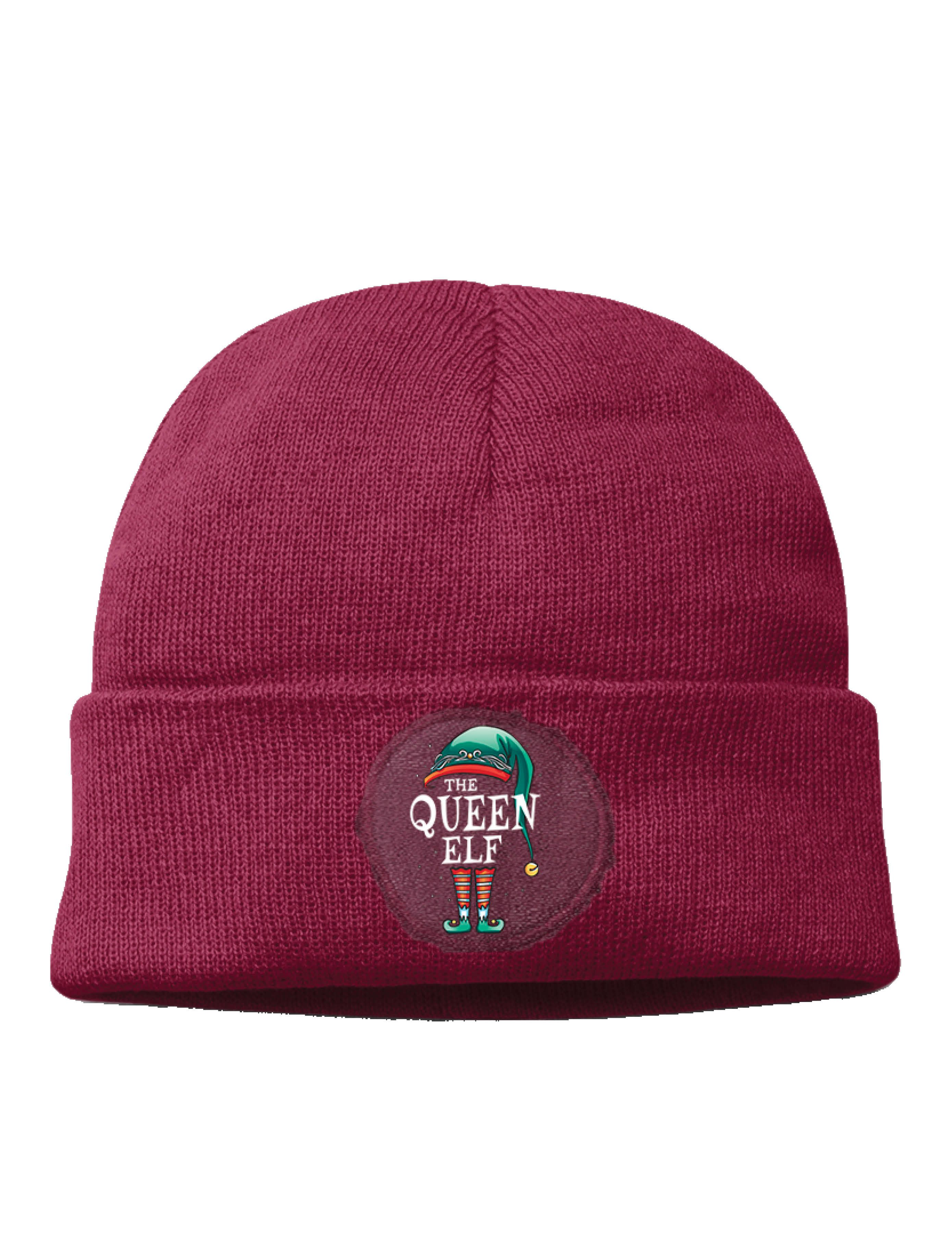 Youth Designz Beanie The Queen Elf Damen Beanie Mütze für Weihnachten mit trendigem Motiv
