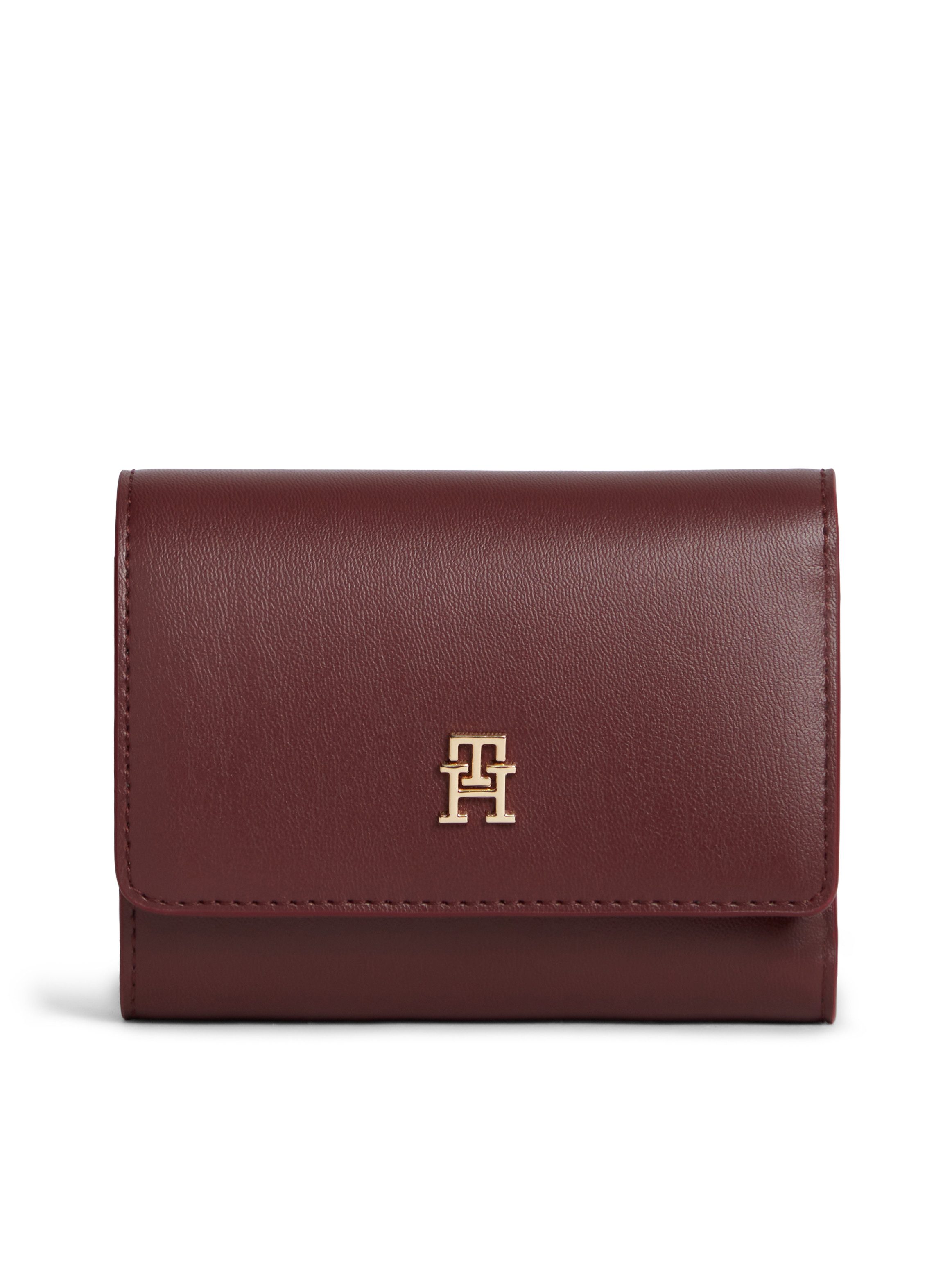 Tommy Hilfiger Geldbörse TH ICON TRIFOLD, Damen Geldbeutel, Portemonnaie mit TH-Logo-Schmuckelement
