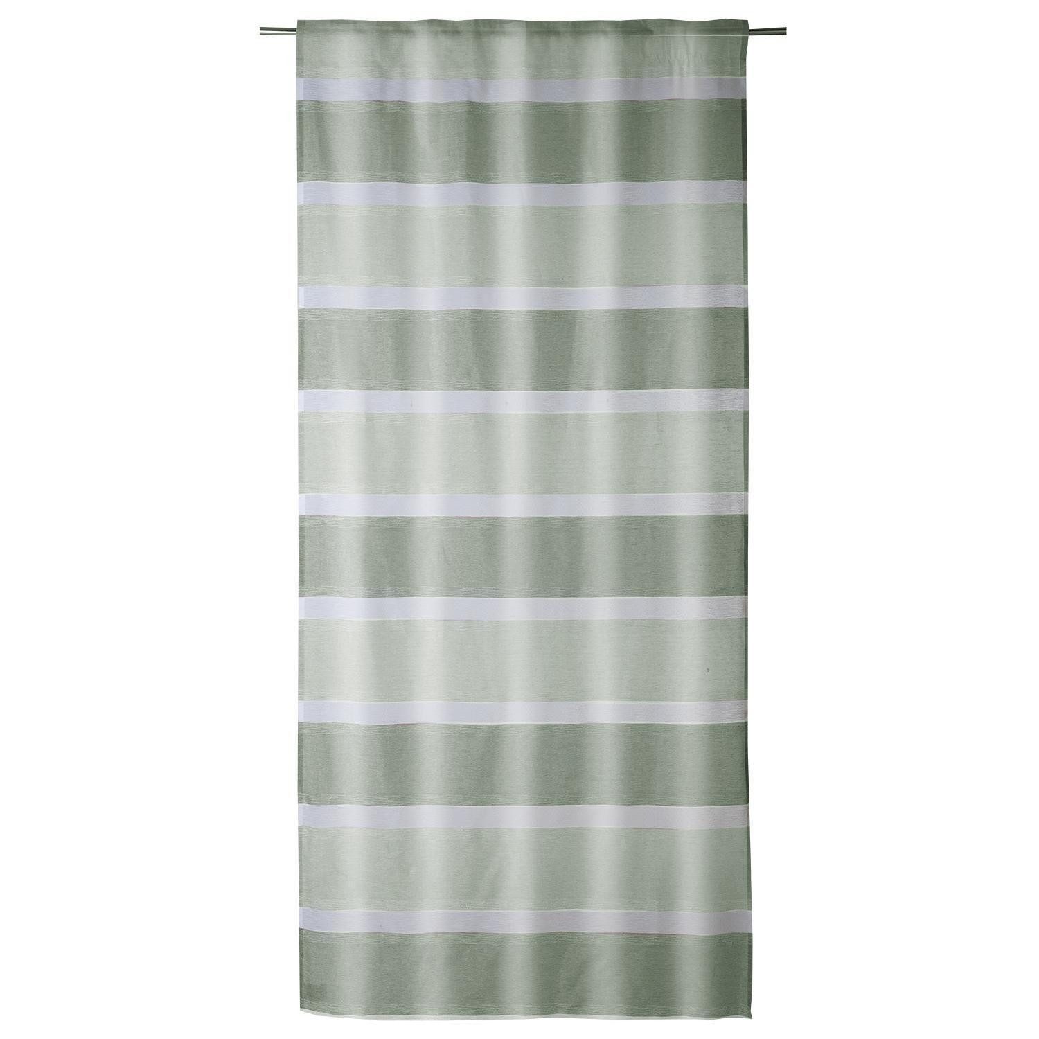 Vorhang Schlaufenschal, Eukalyptus, B 135 cm, L 245 cm, (1 St), verdeckte Schlaufen, transparent, Polyester